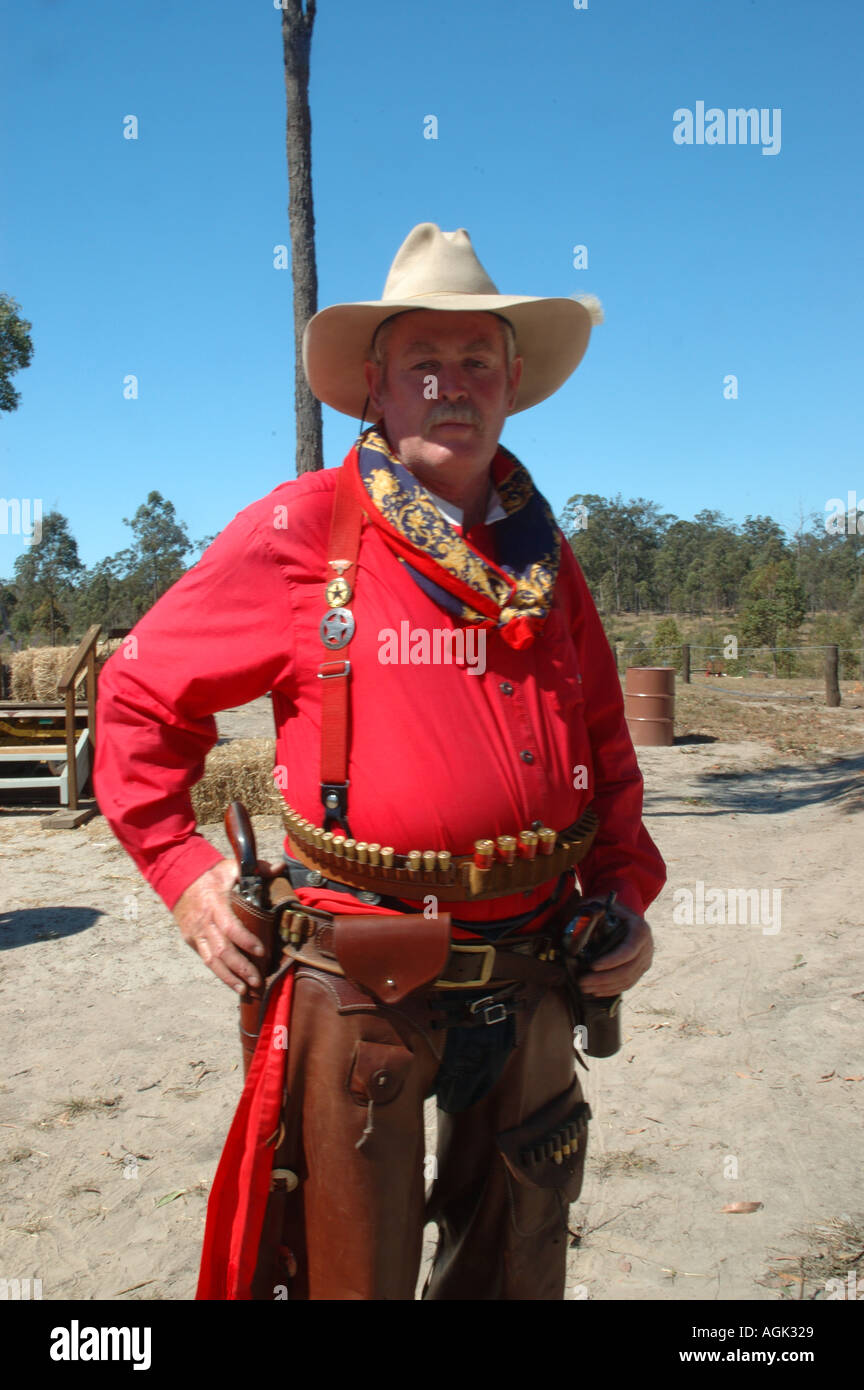shooter in western shooting competition dsc 2580 Stock Photo Alamy