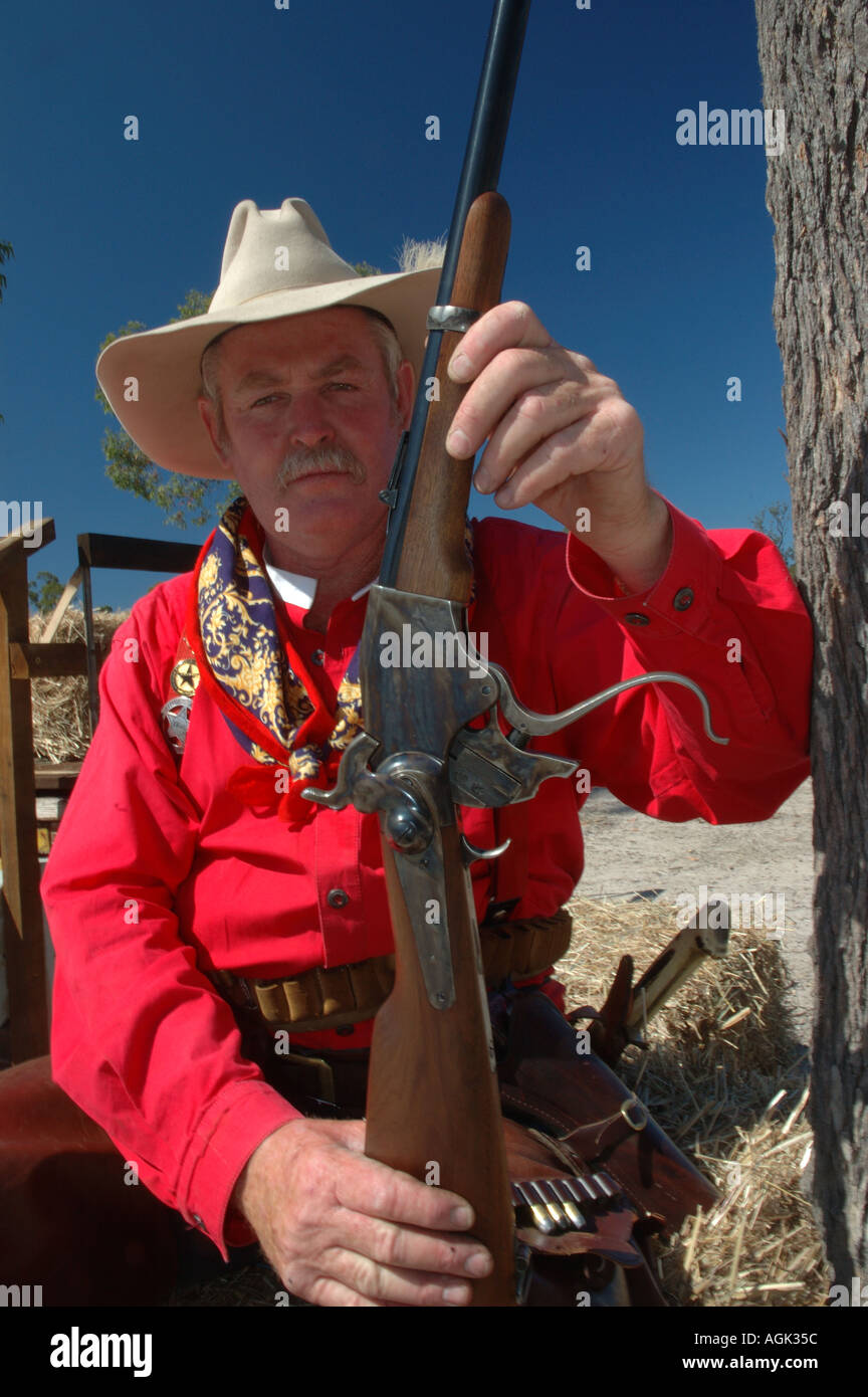 falling block action Henry 50 cal carbine western shooting competition