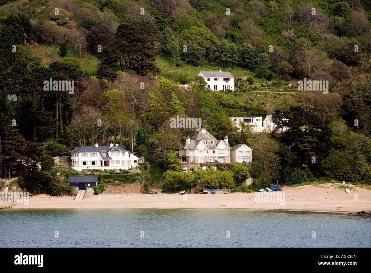 Salcombe South Devon Uk Home Stock Photos Salcombe South
