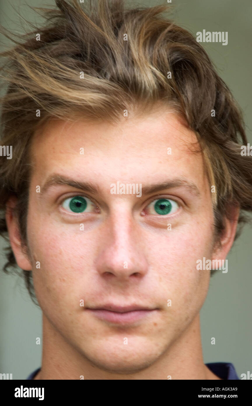 Portrait of a Young man looking at camera Stock Photo - Alamy