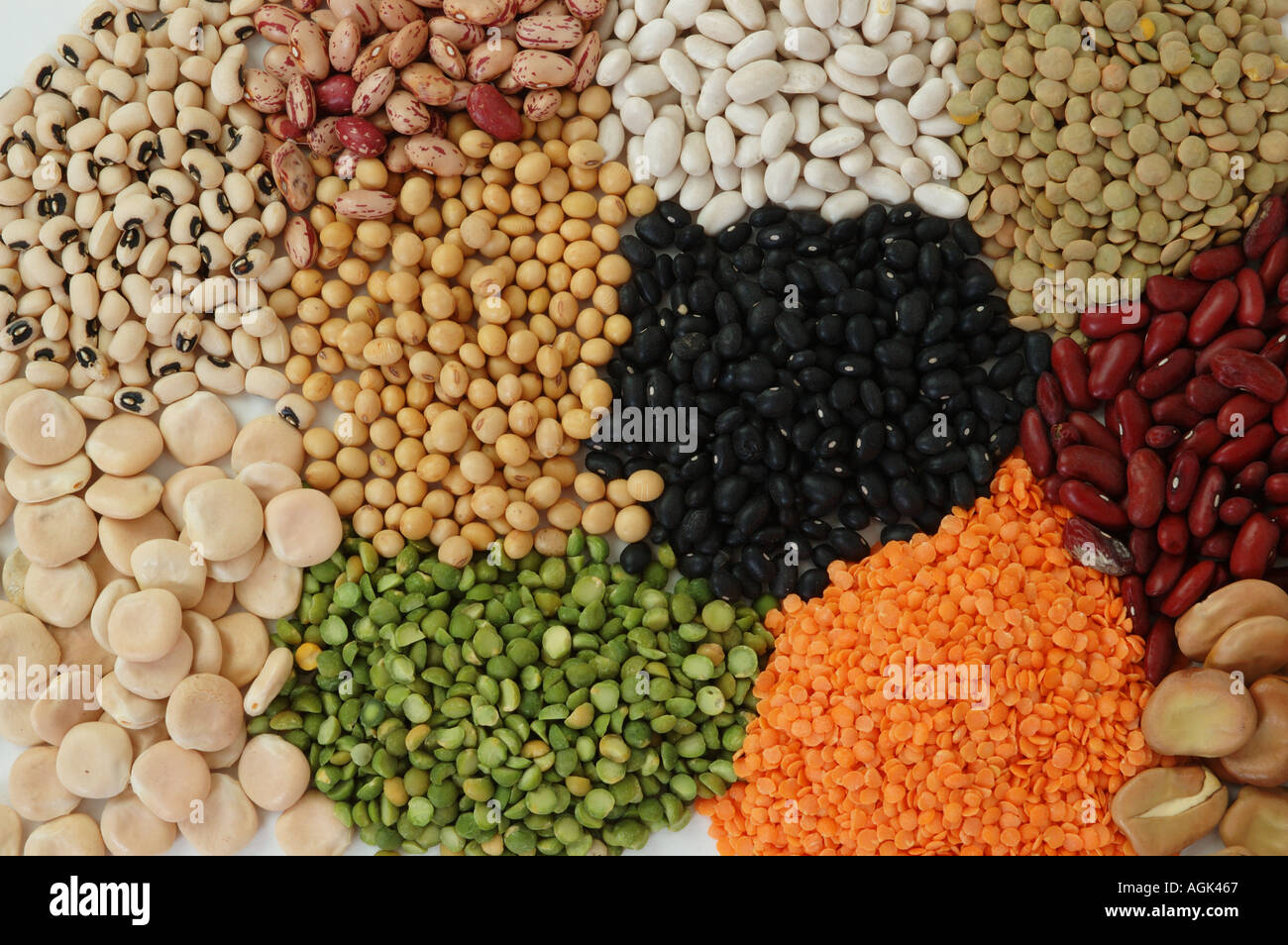 mix of peas beans and legumes dsc 6639 Stock Photo