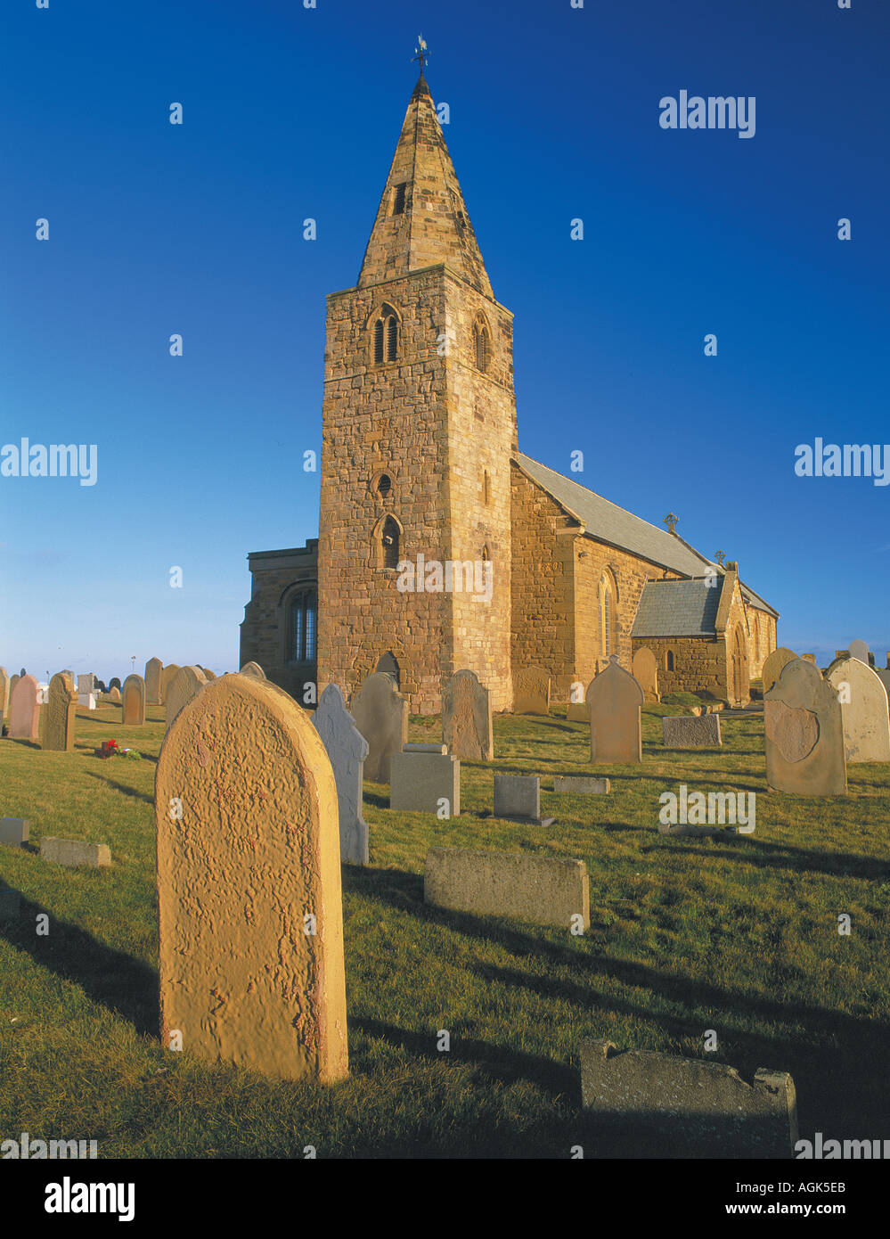 St Bartholomew's Church Newbiggin by the Sea Northumberland Stock Photo