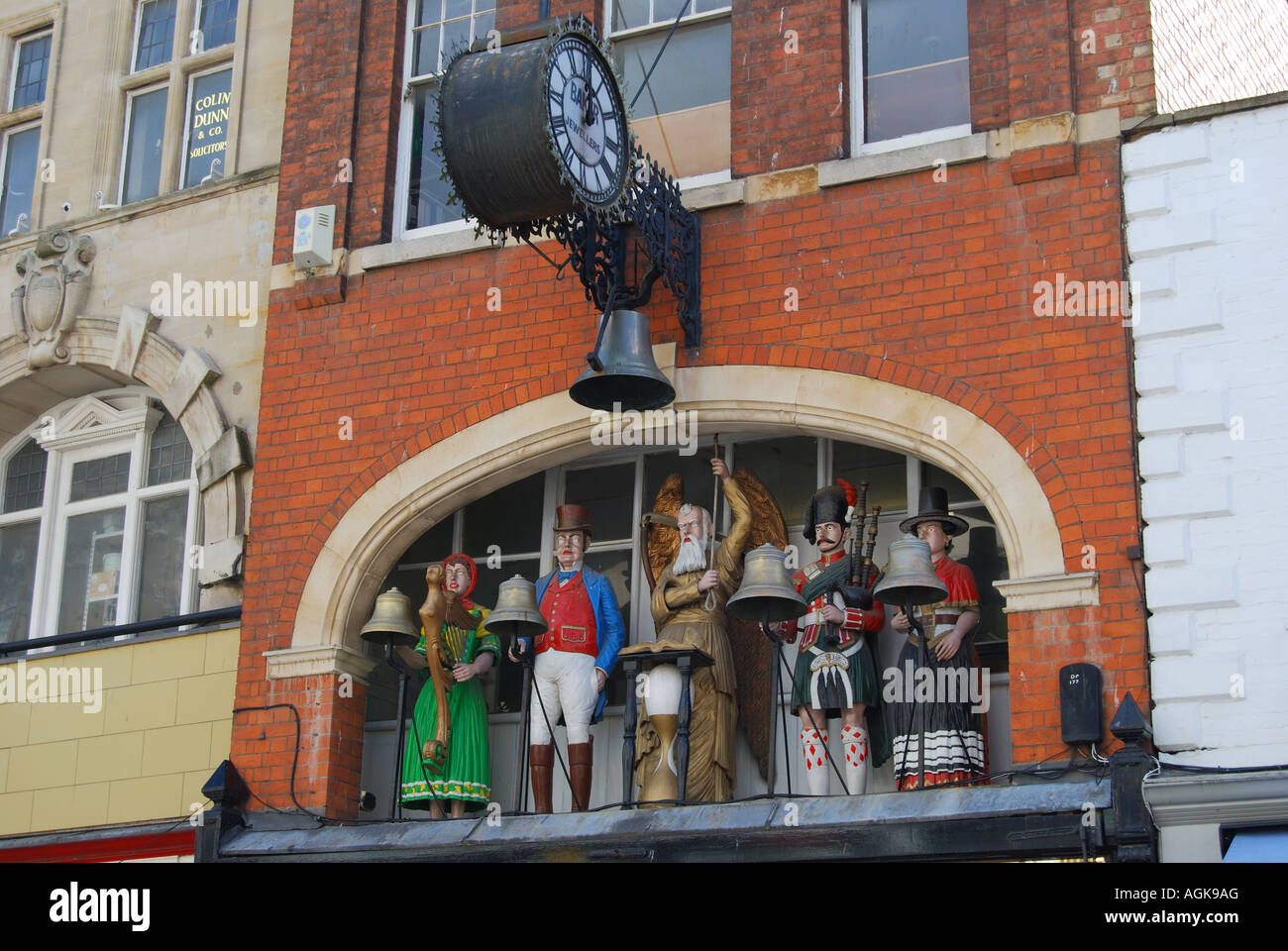 Chiming clock, Clockmakers shop, Southgate Street, Gloucester