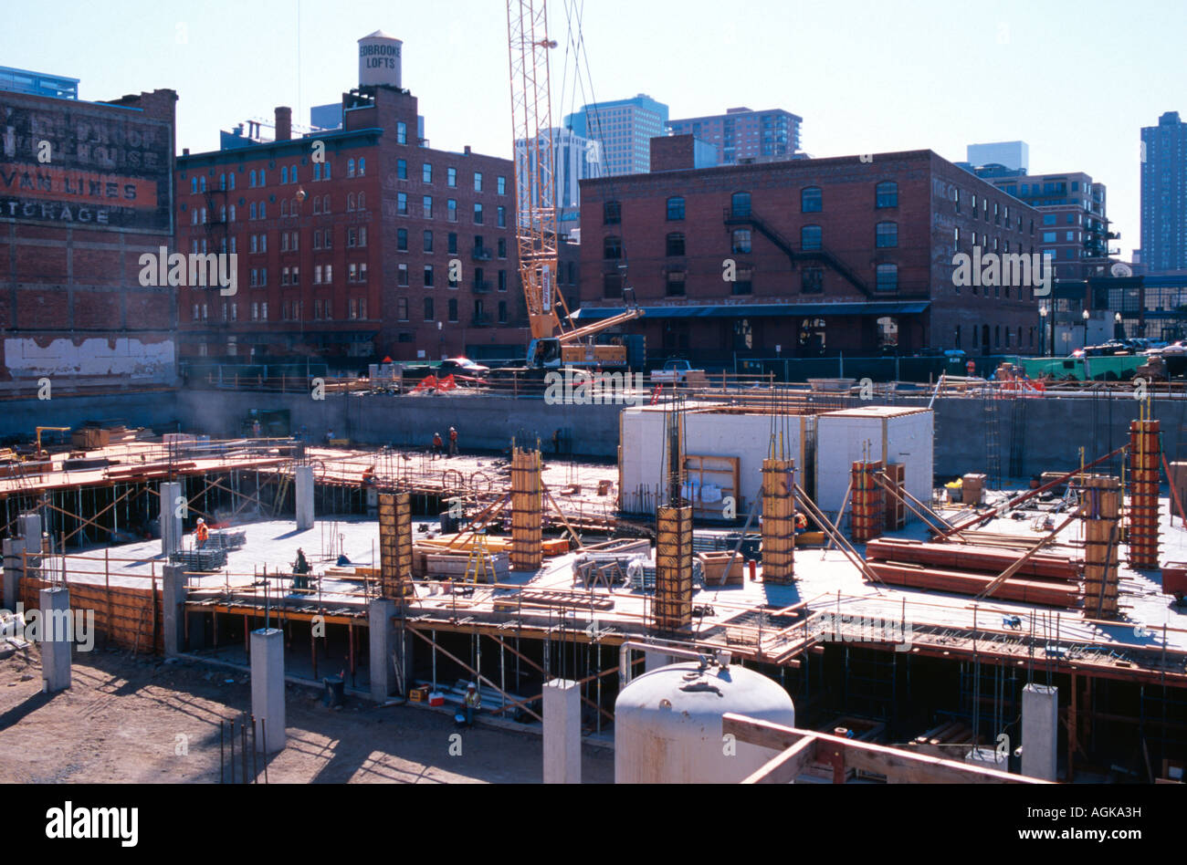 Construction Site Denver Colorado USA Stock Photo Alamy