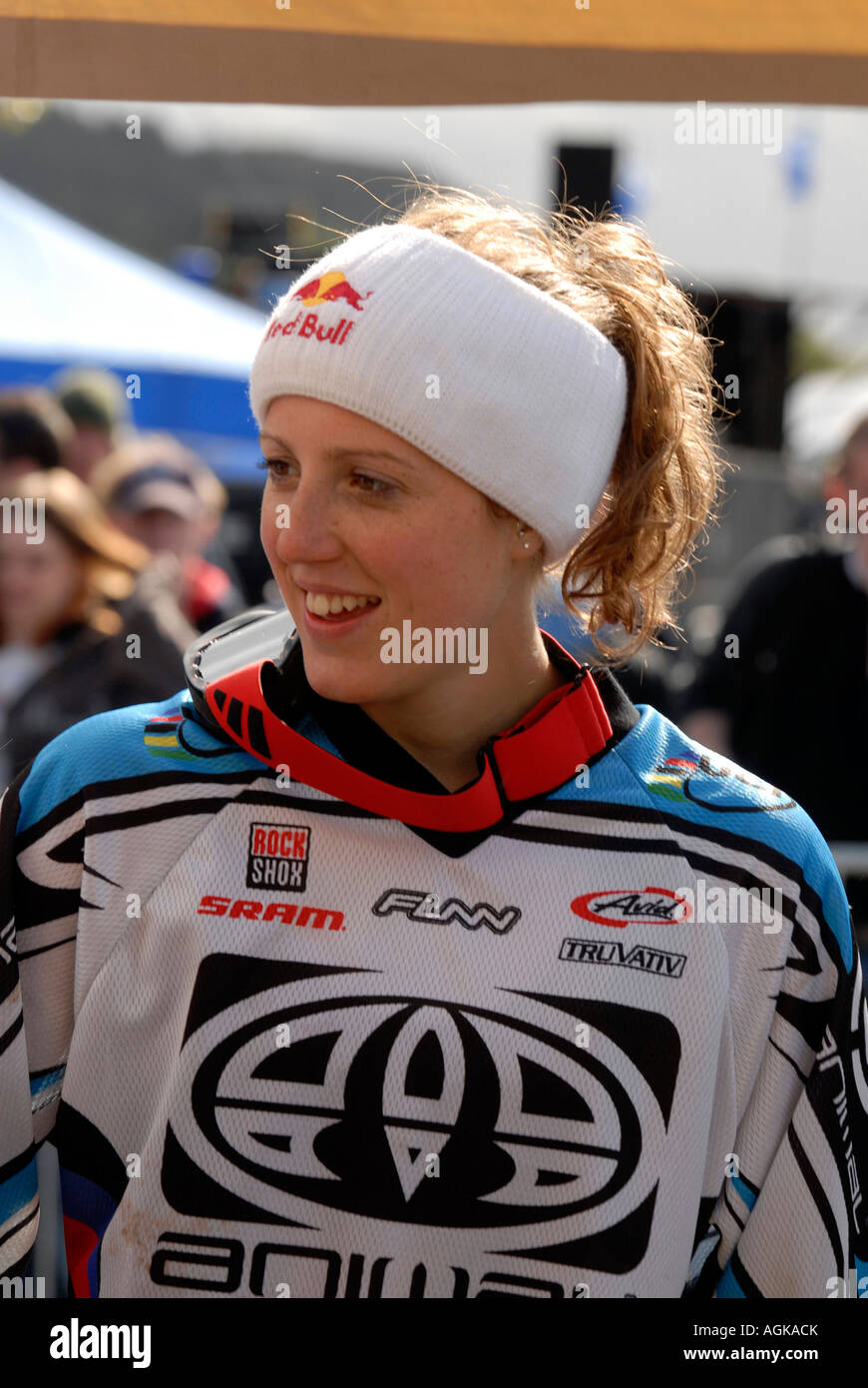 Britain s Rachel Atherton will be gunning for this year s World Champion title in Fort William Scotland Stock Photo