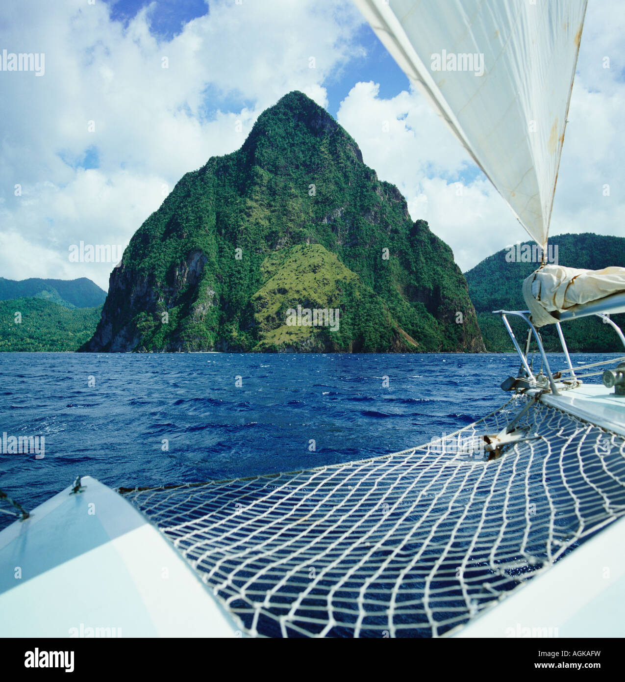 Saint lucia catamaran pitons hires stock photography and images Alamy