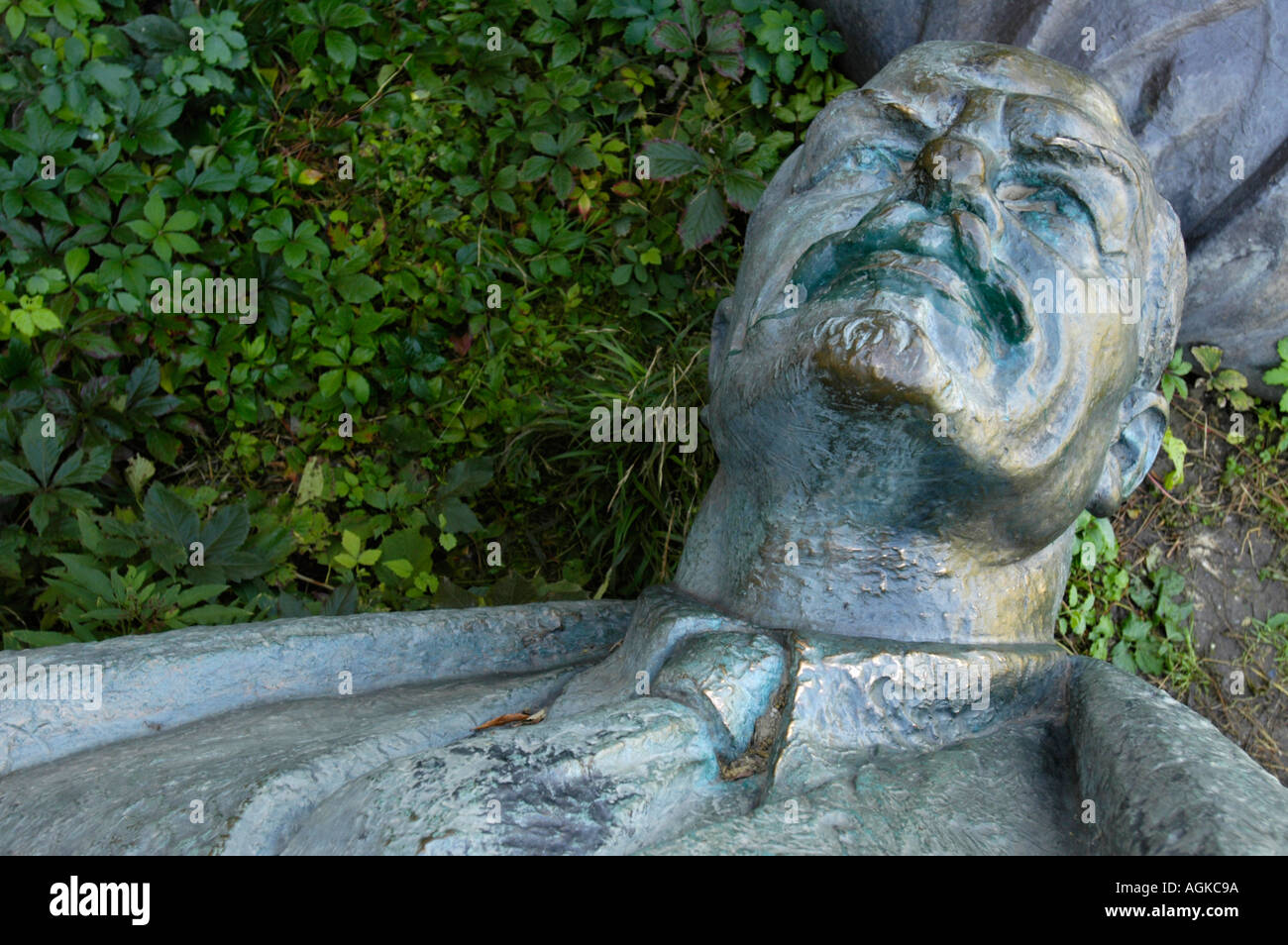 Mogosoaia, Lenin statue from Bucuresti in backyard Stock Photo