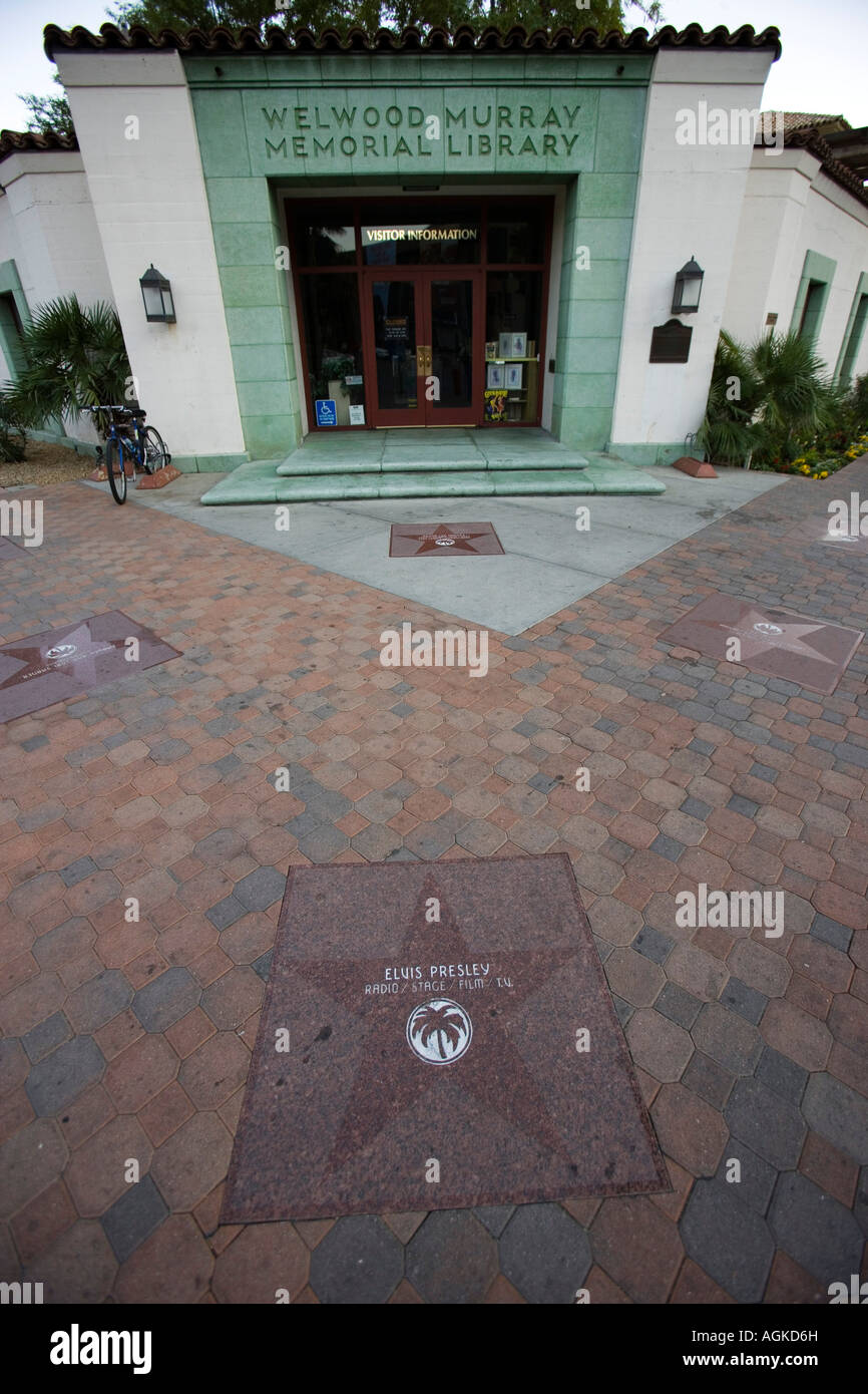 Elvis Presleys star on the Walk of Fame Palm Springs California USA Stock  Photo - Alamy