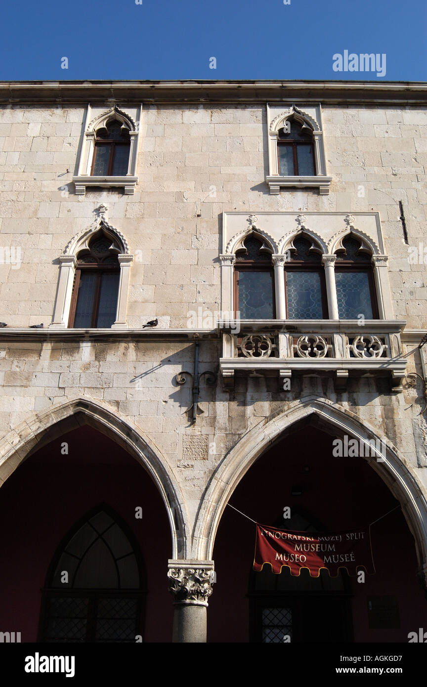 Architecture of Narodni Trg Split Croatia Stock Photo