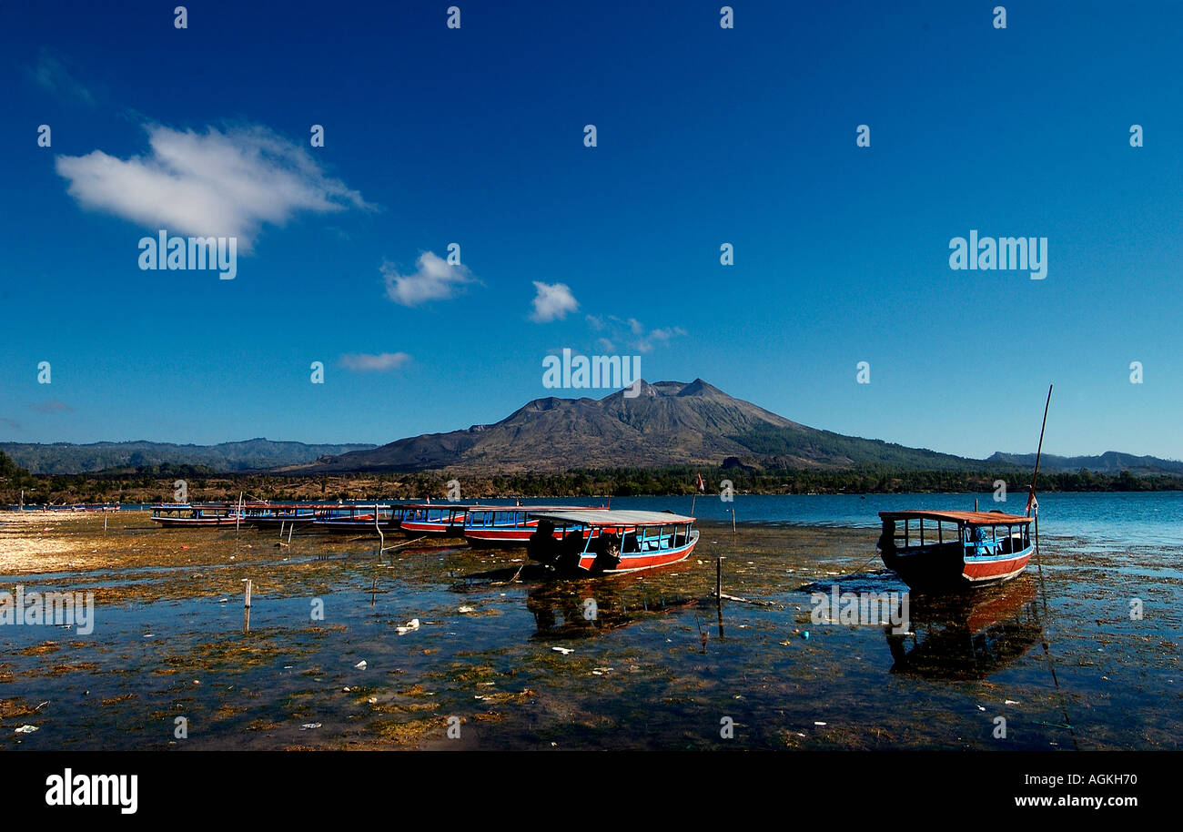 lake batur bali indonesia Stock Photo