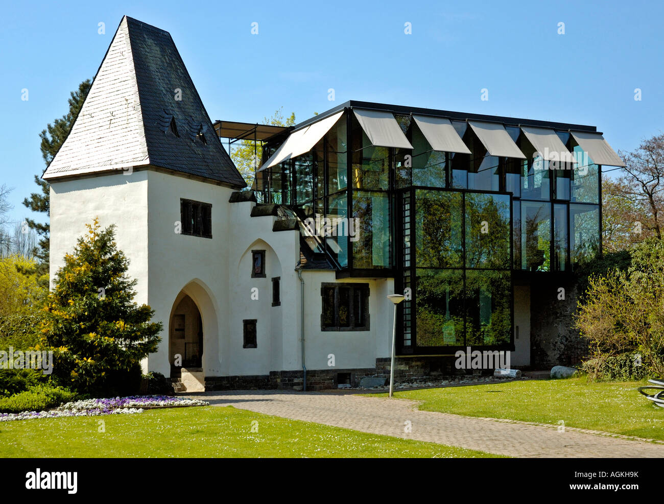 Building behind the Ludwig museum in Koblenz, Rhineland Palatinate