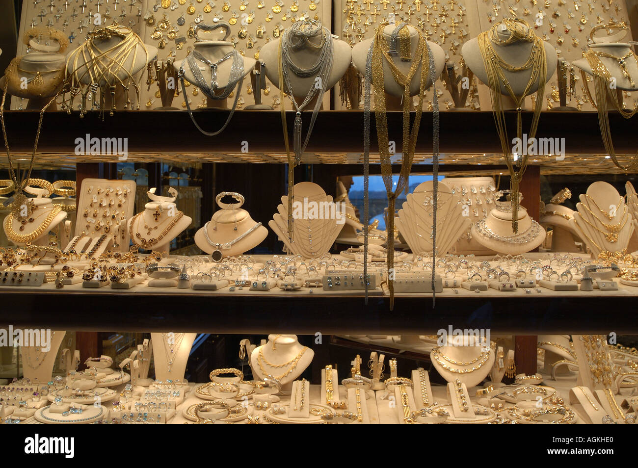 Jewellery Shop At The Ponte Vecchio In Florence Italy