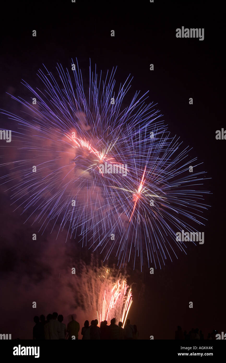 Fireworks at 2nd Pyrolympics Pasay City Philippines Stock Photo Alamy