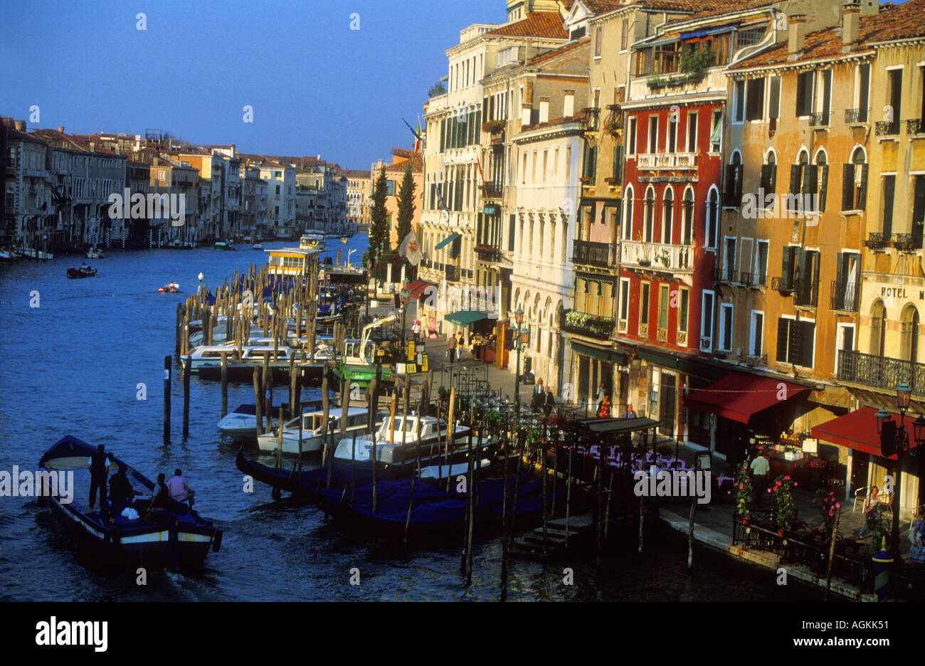 The Grand Canal from the Rialto Bridge Venice Italy Stock Photo - Alamy