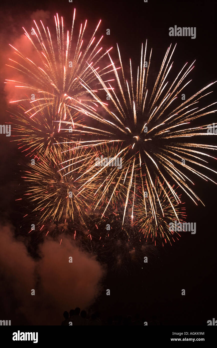 Fireworks at 2nd Pyrolympics Pasay City Philippines Stock Photo Alamy