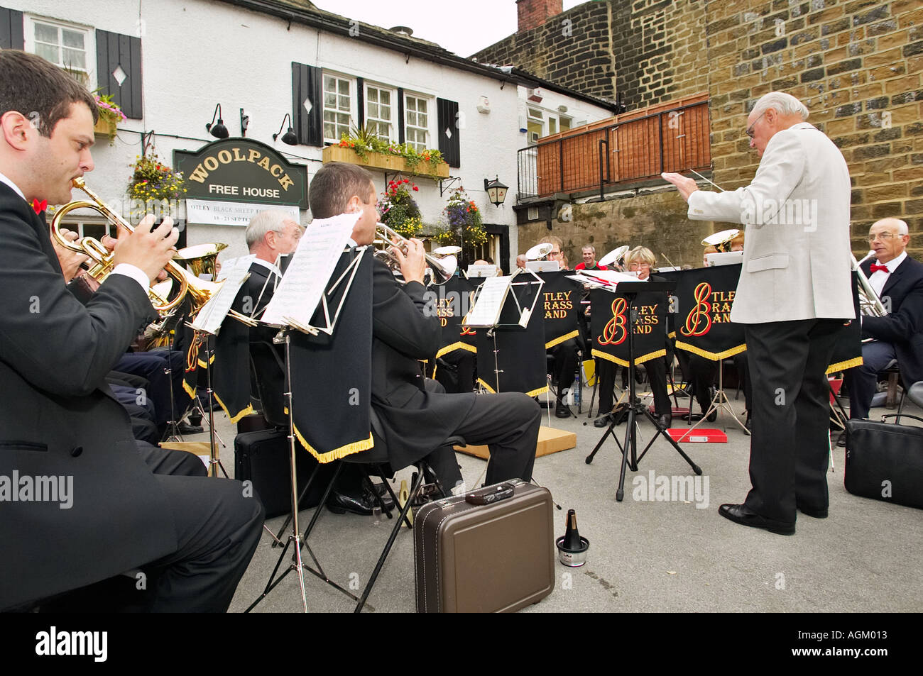 Otley Brass Band, Yorkshire, England, UK Stock Photo