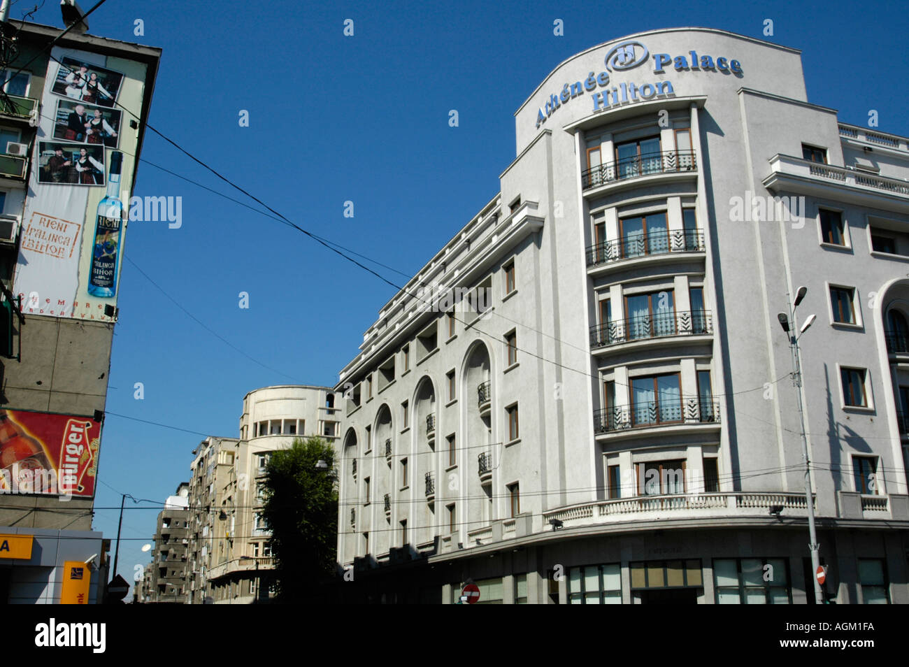 Bucuresti Cala Victoriei Athenee Palace Hilton Hotel Stock Photo Alamy