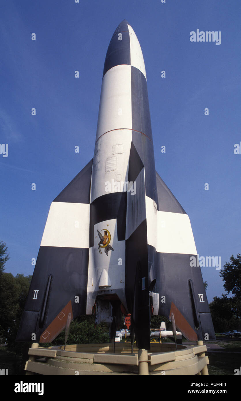 Missile V 2,Historic Technical Information Center,Historisch technisches Informationszentrum, Museum, Peenemuende, Usedom Island Stock Photo