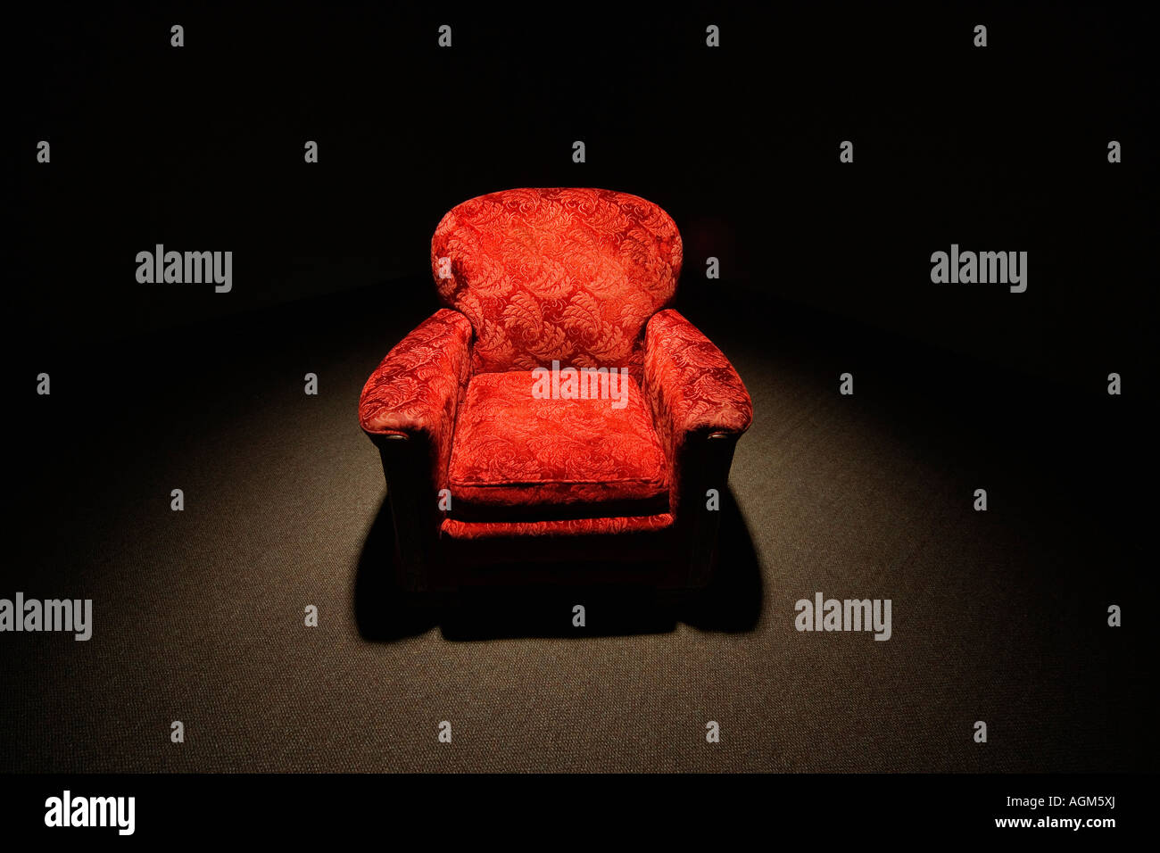 Red armchair Stock Photo