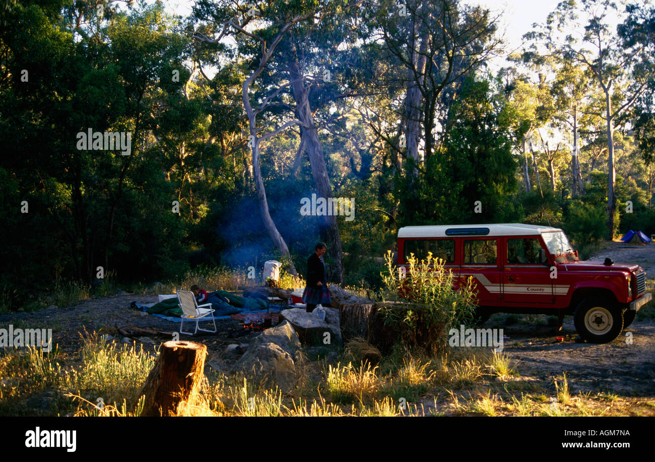 Victoria Australia Camping Stock Photo Alamy