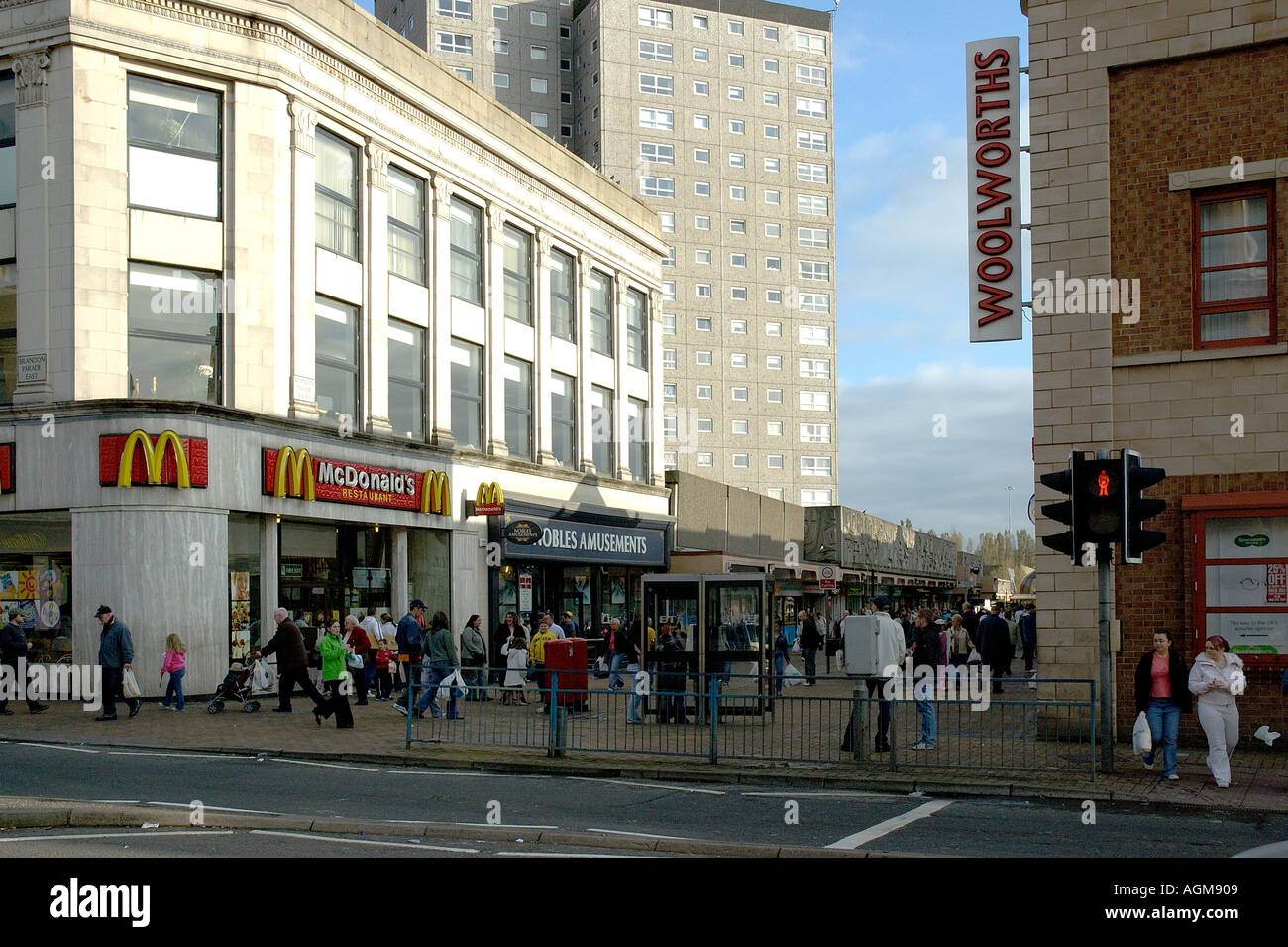 Brandon Parade shopping precint Motherwell Lanarkshire Scotland Stock Photo