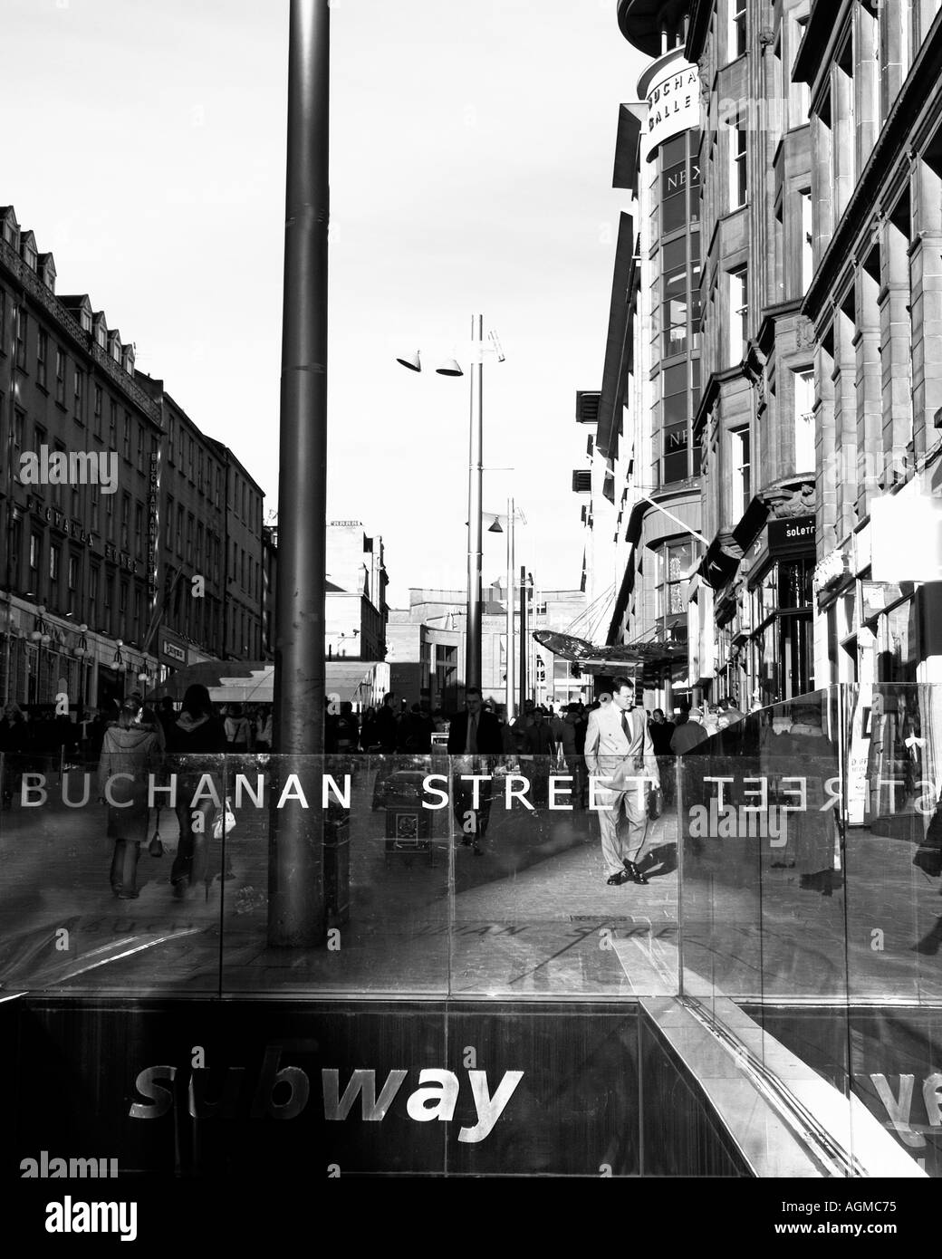 BUCHANAN STREET GLASGOW Stock Photo