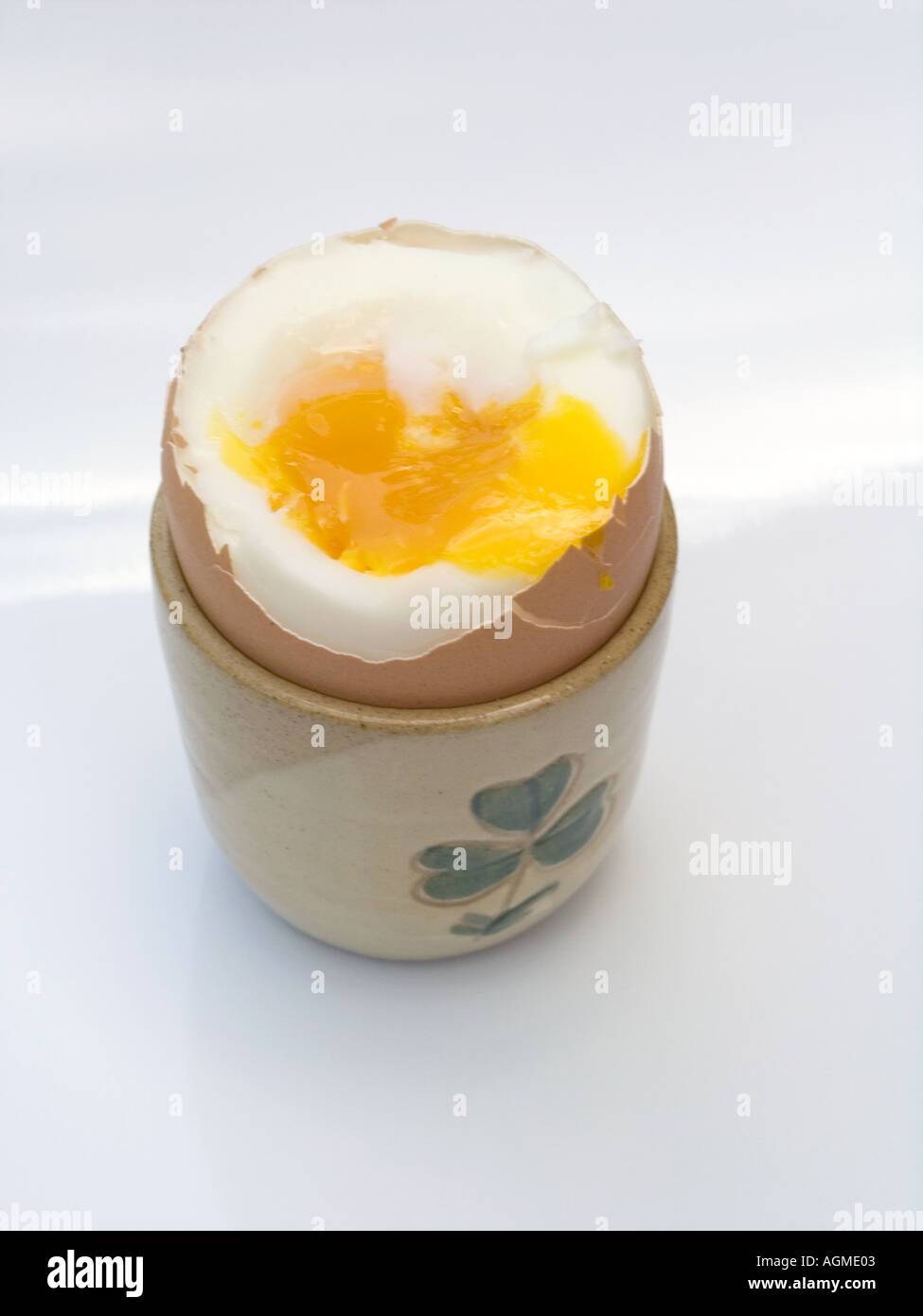 BOILED EGG Stock Photo