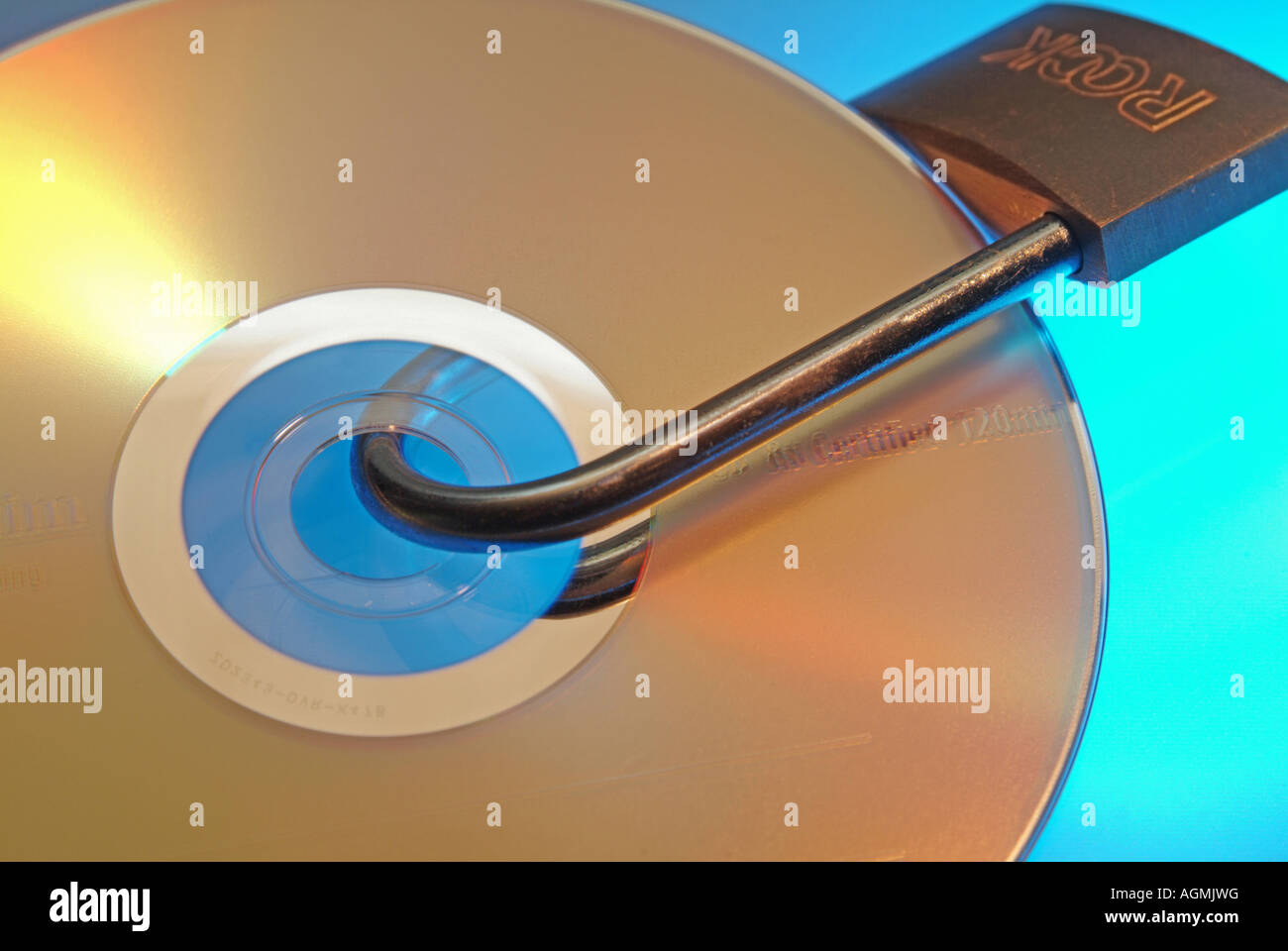 CD DVD data medium storage with a lock Stock Photo Alamy