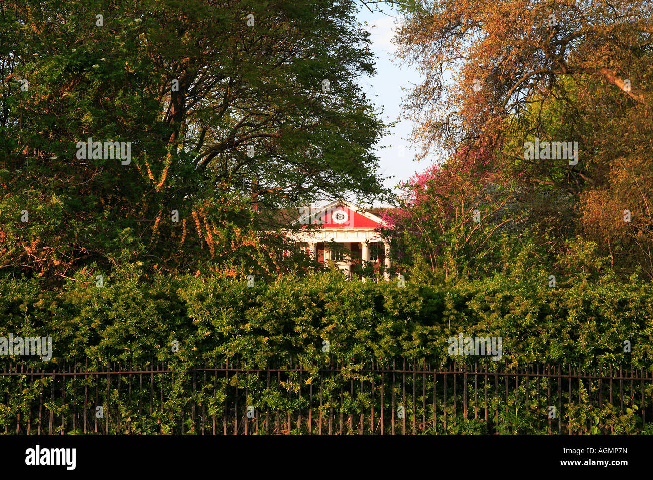 Trumpeters House on the site of the Richmond Palace View from Chalmon Walk Richmond Surrey England Stock Photo