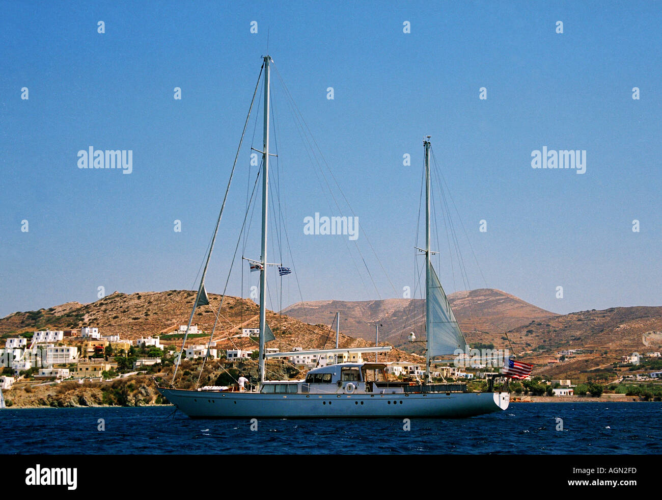 Sailing in Greece Stock Photo Alamy