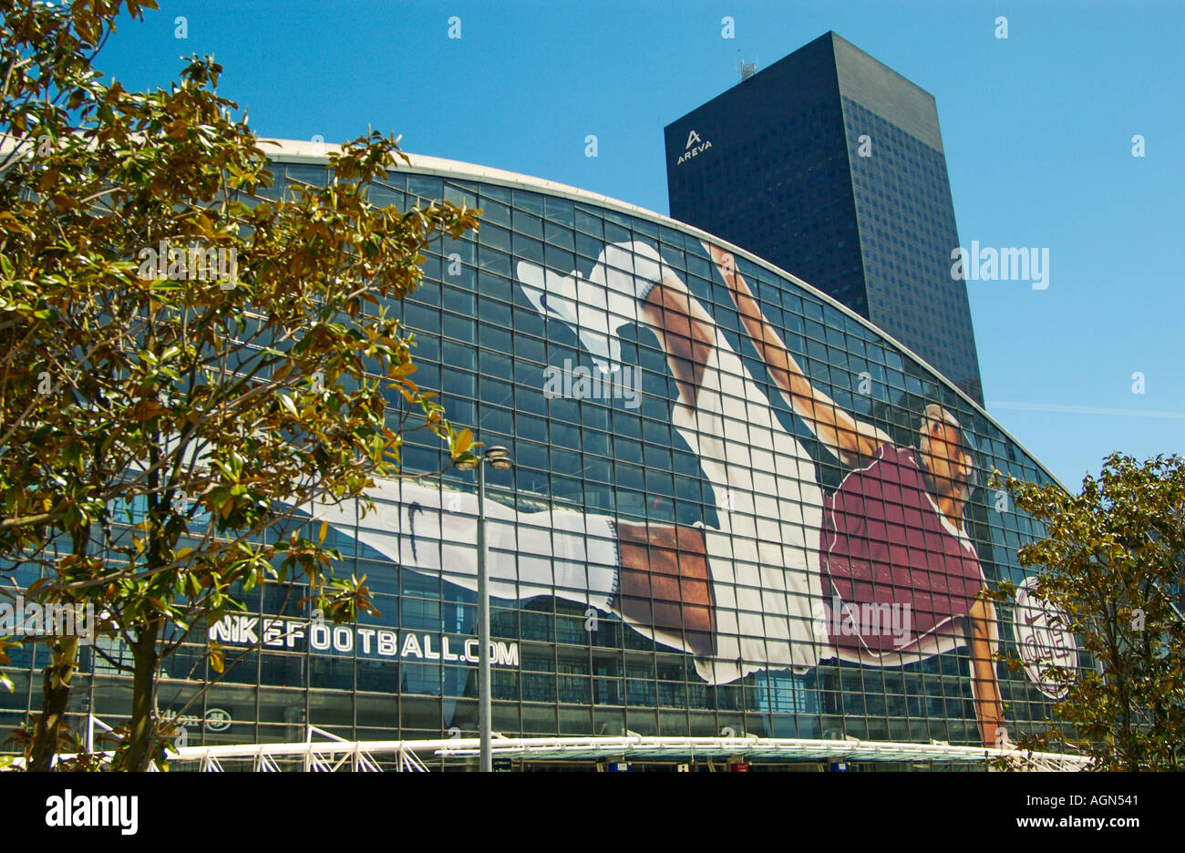 cnit paris la defense huge picture of thierry henry nike advertising Stock  Photo - Alamy