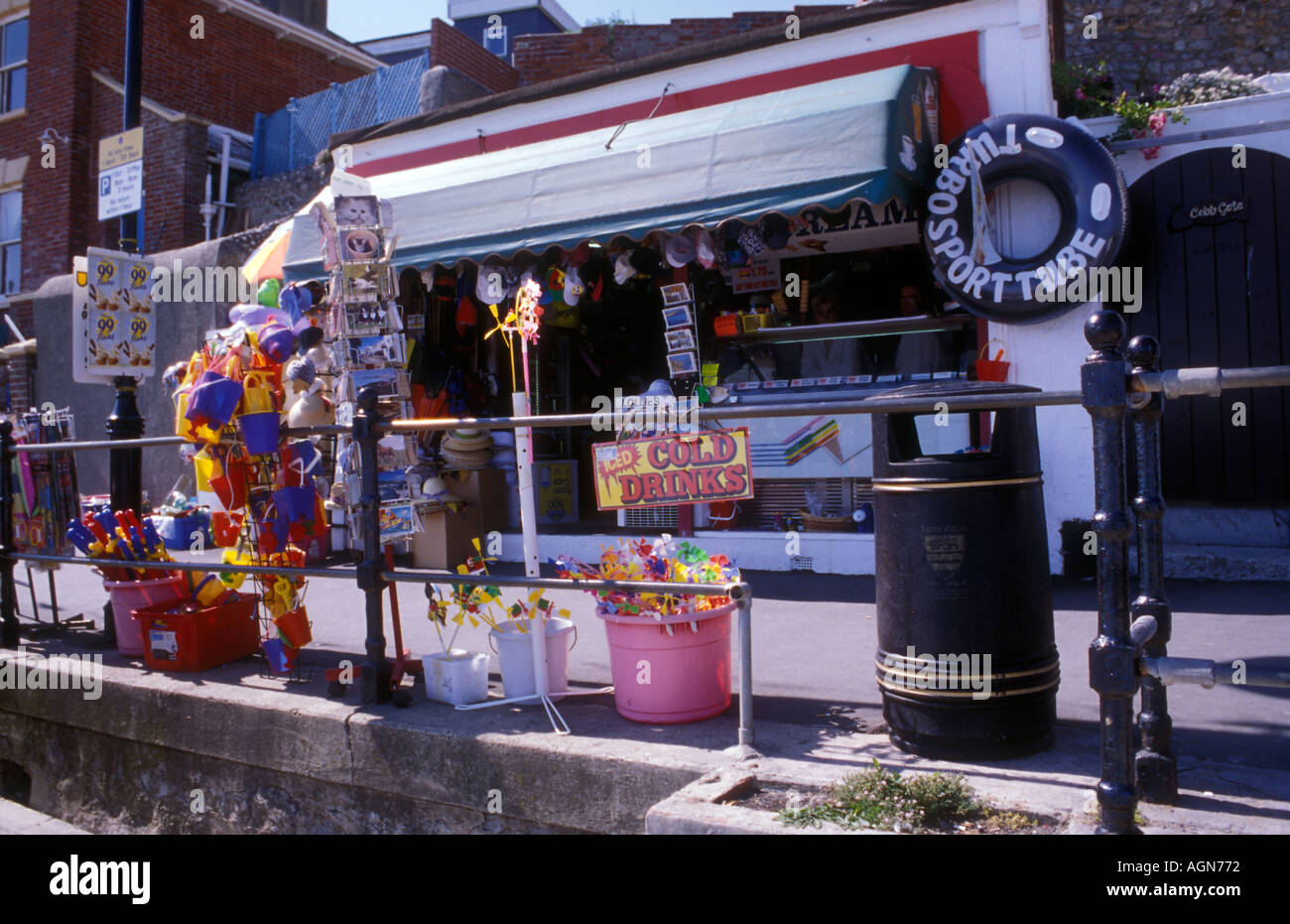 A Bucket and Spade shop on the searont in Lyme Regis, Dorset England Stock Photo Alamy