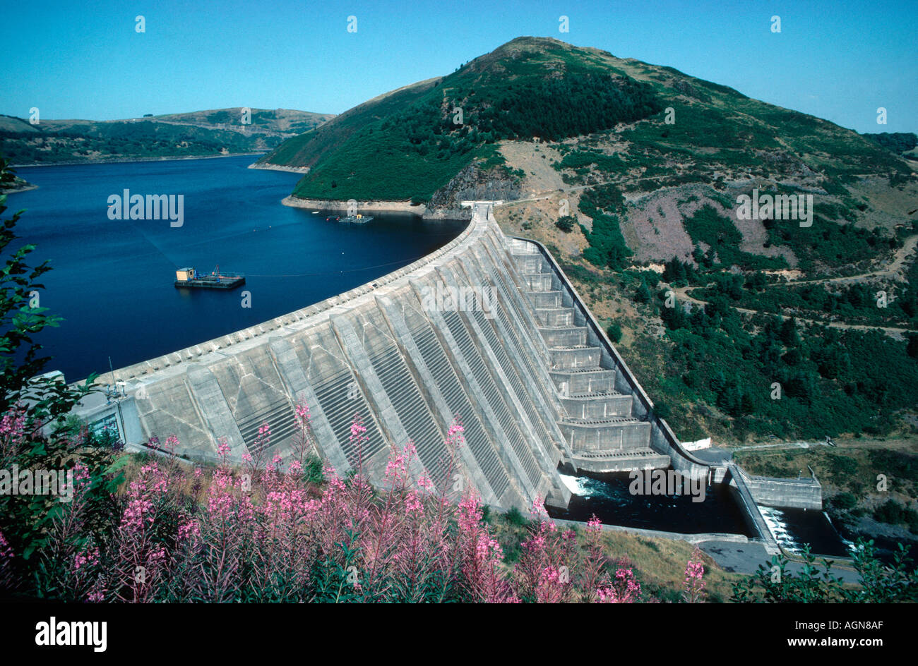 Llyn Clywedog is a man made reservoir formed by the Clywedog Dam built