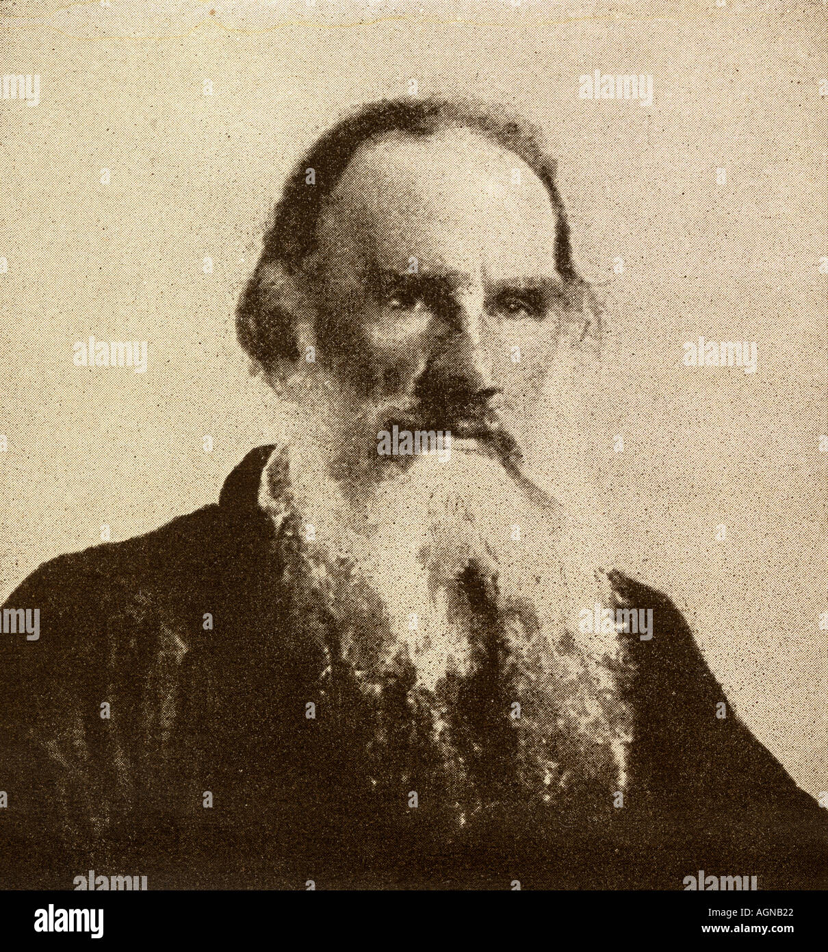 Lev Nikolayevich Tolstoy, aka Leo Tolstoy, 1828 -1910. Russian novelist. Stock Photo