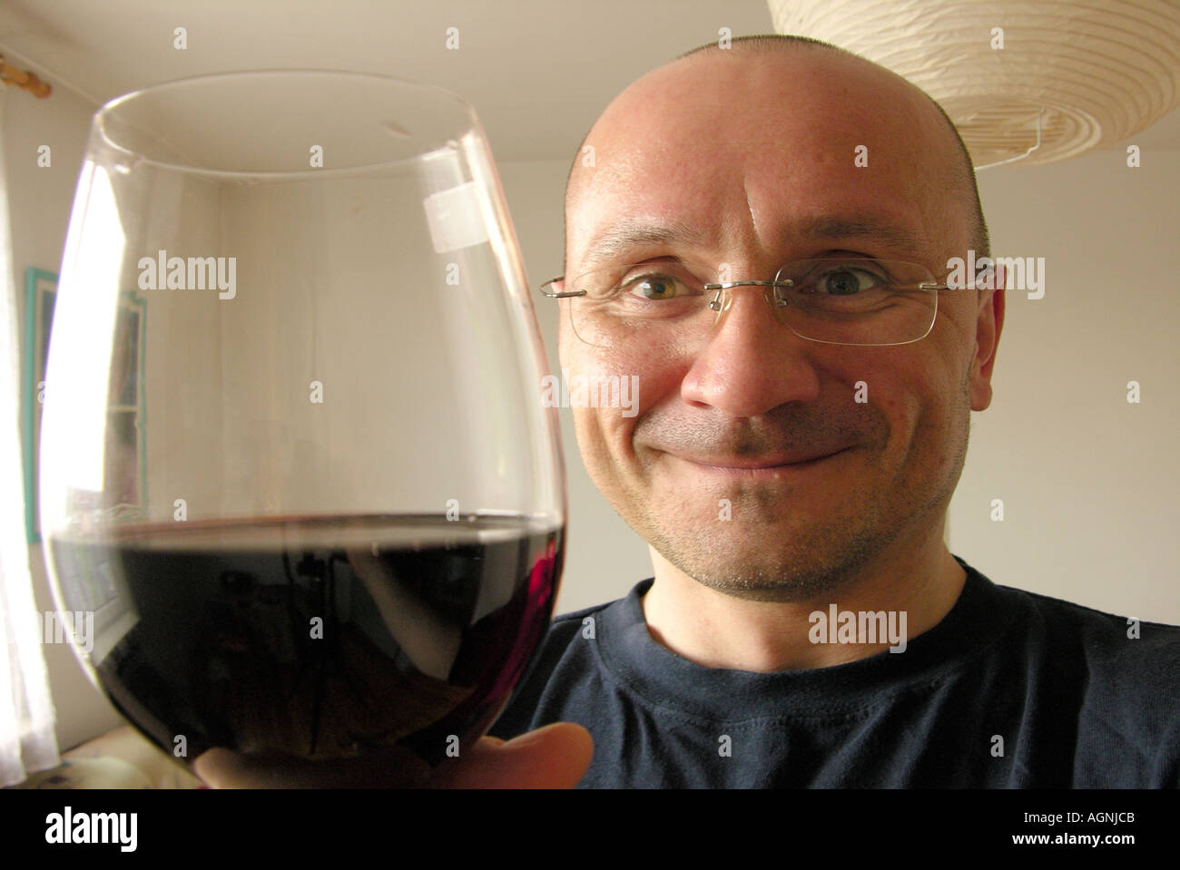 The joy of wine Stock Photo