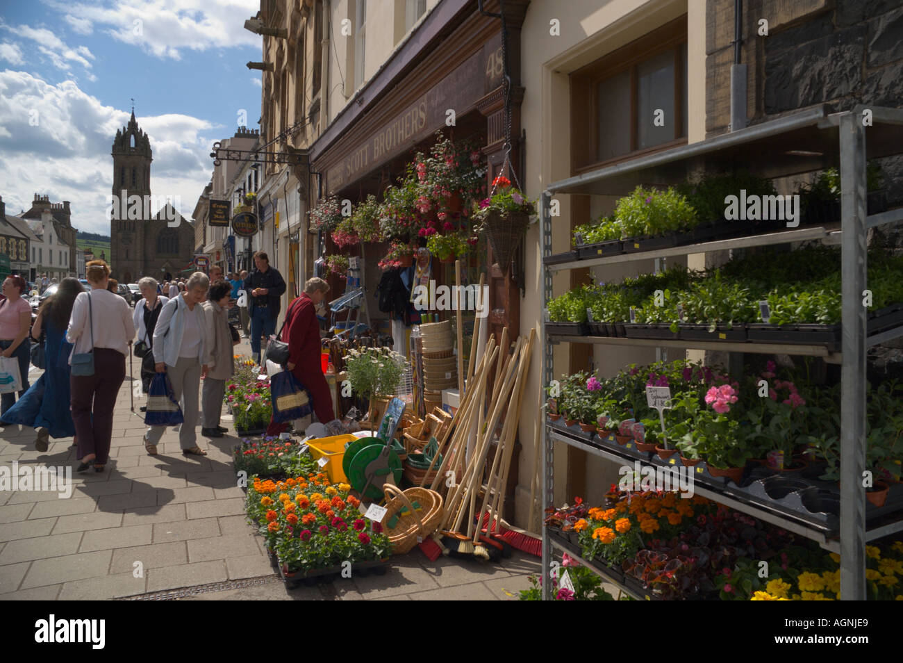 Peebles county town peeblesshire in hires stock photography and images