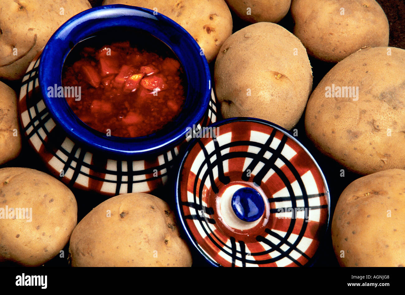 Potato Pickle Stock Photo