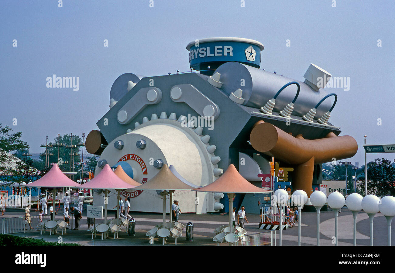 Chrysler pavilion at New York World's Fair 1964-1965 Stock Photo