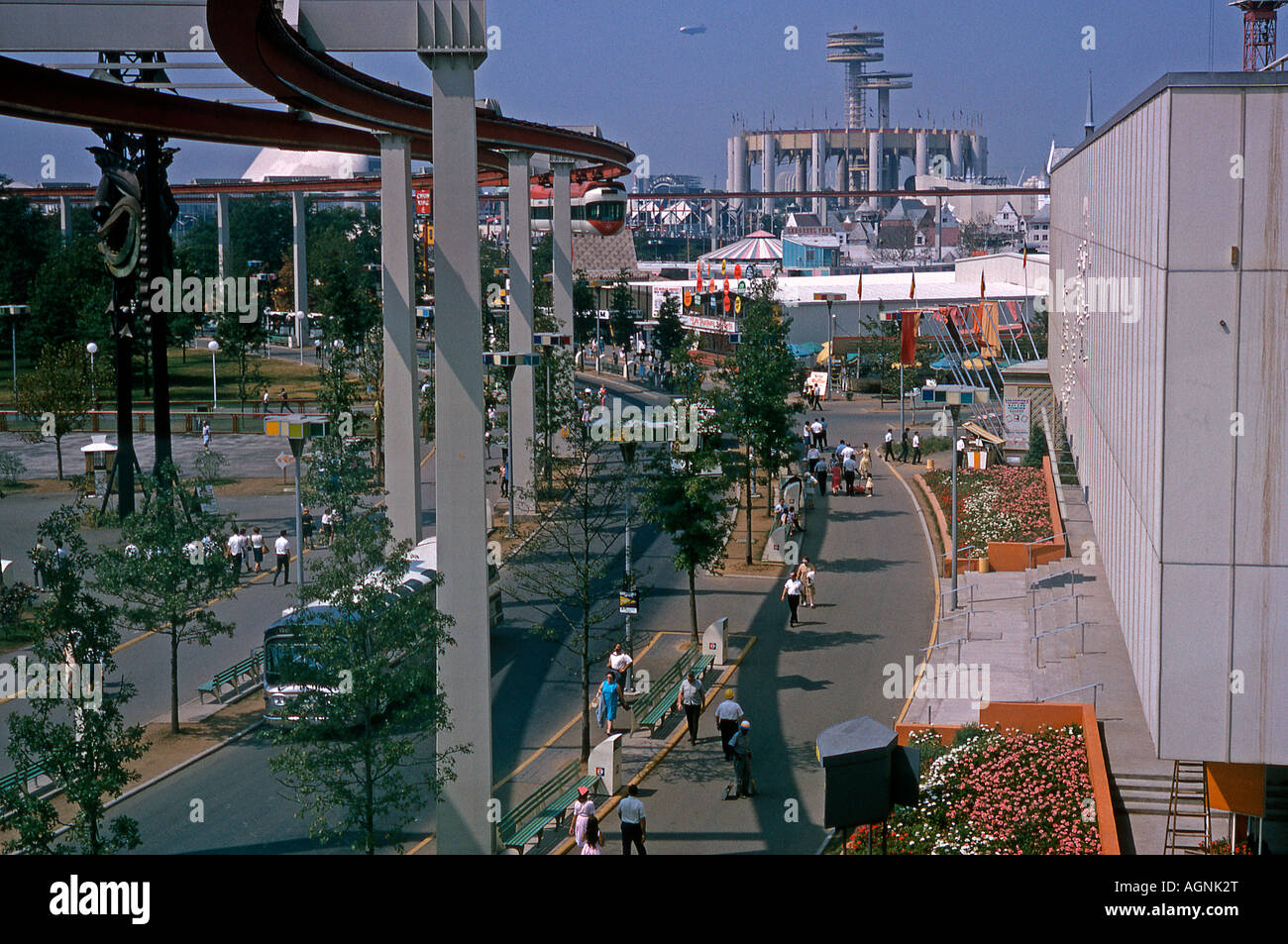 Monorail at New York World's Fair 1964-1965 Stock Photo