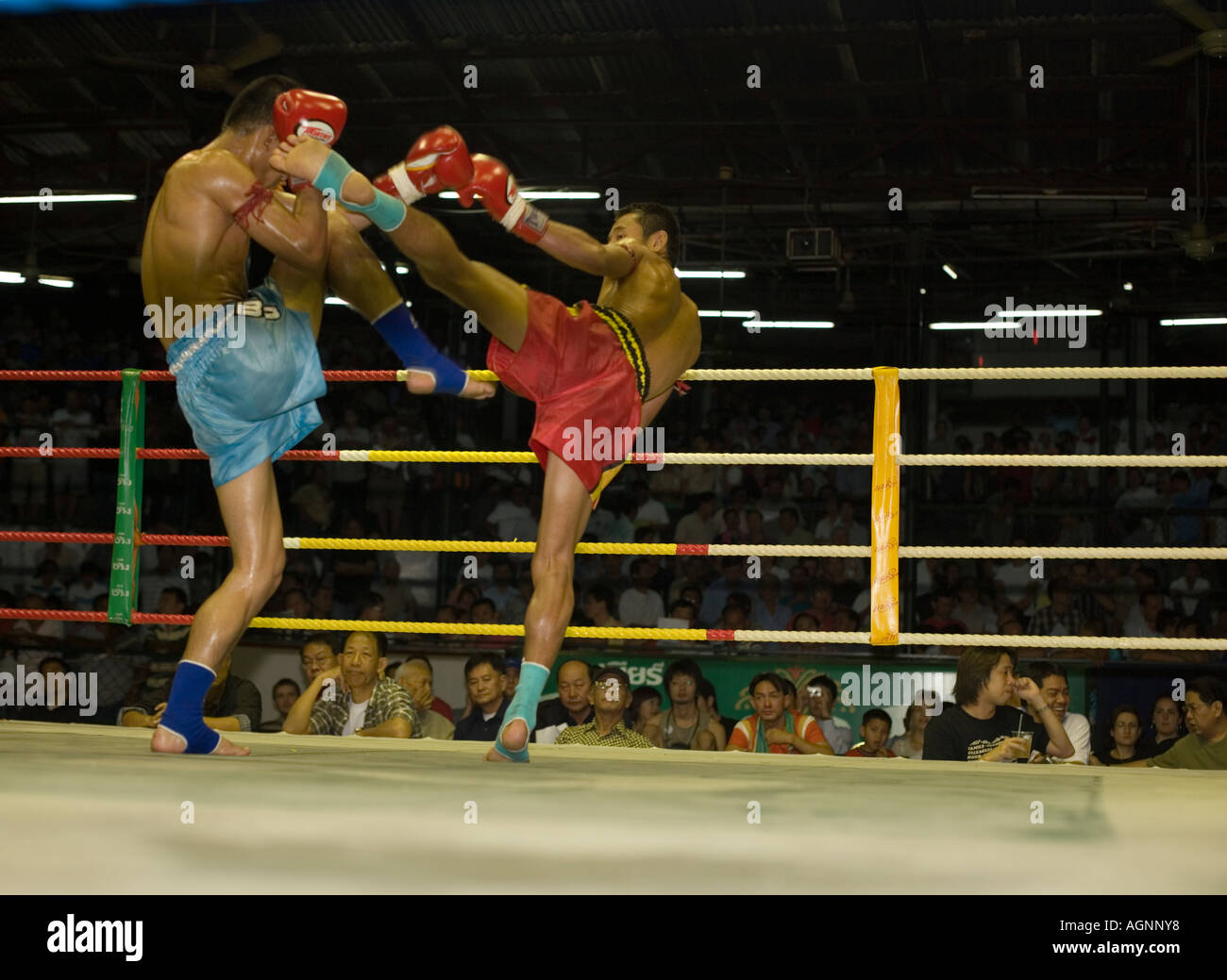 Thai Boxing Lumphini Stadium Bangkok Thailand Stock Photo