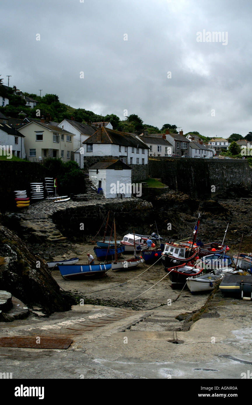 The harbour Coverack St Keverne Cornwall England United Kingdom Europe