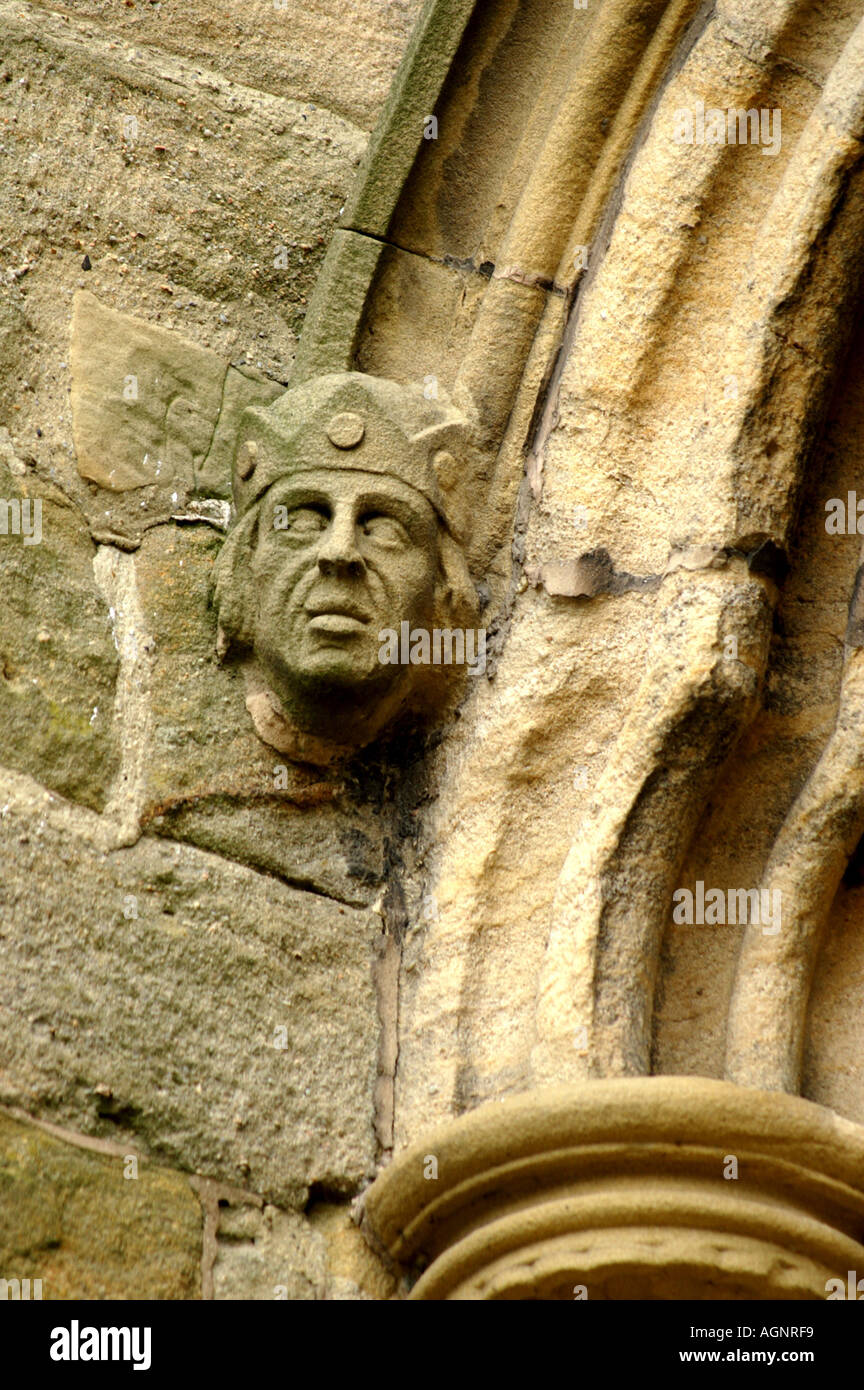 Detail from the west façade cathedral church of St Peter St Wilfrid