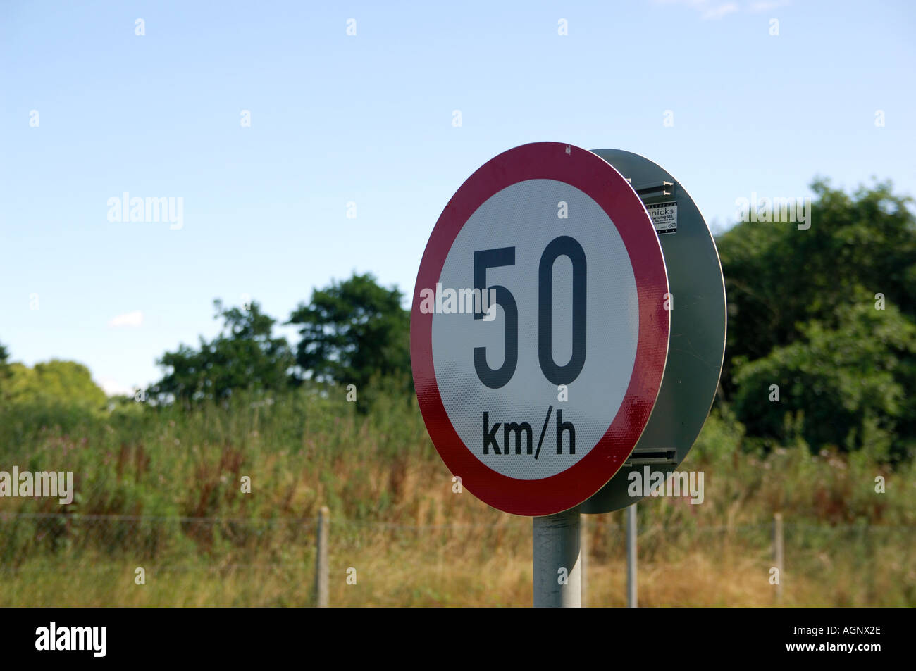 A 50 kmh speed limit sign in Navan County Meath Ireland Stock Photo Alamy