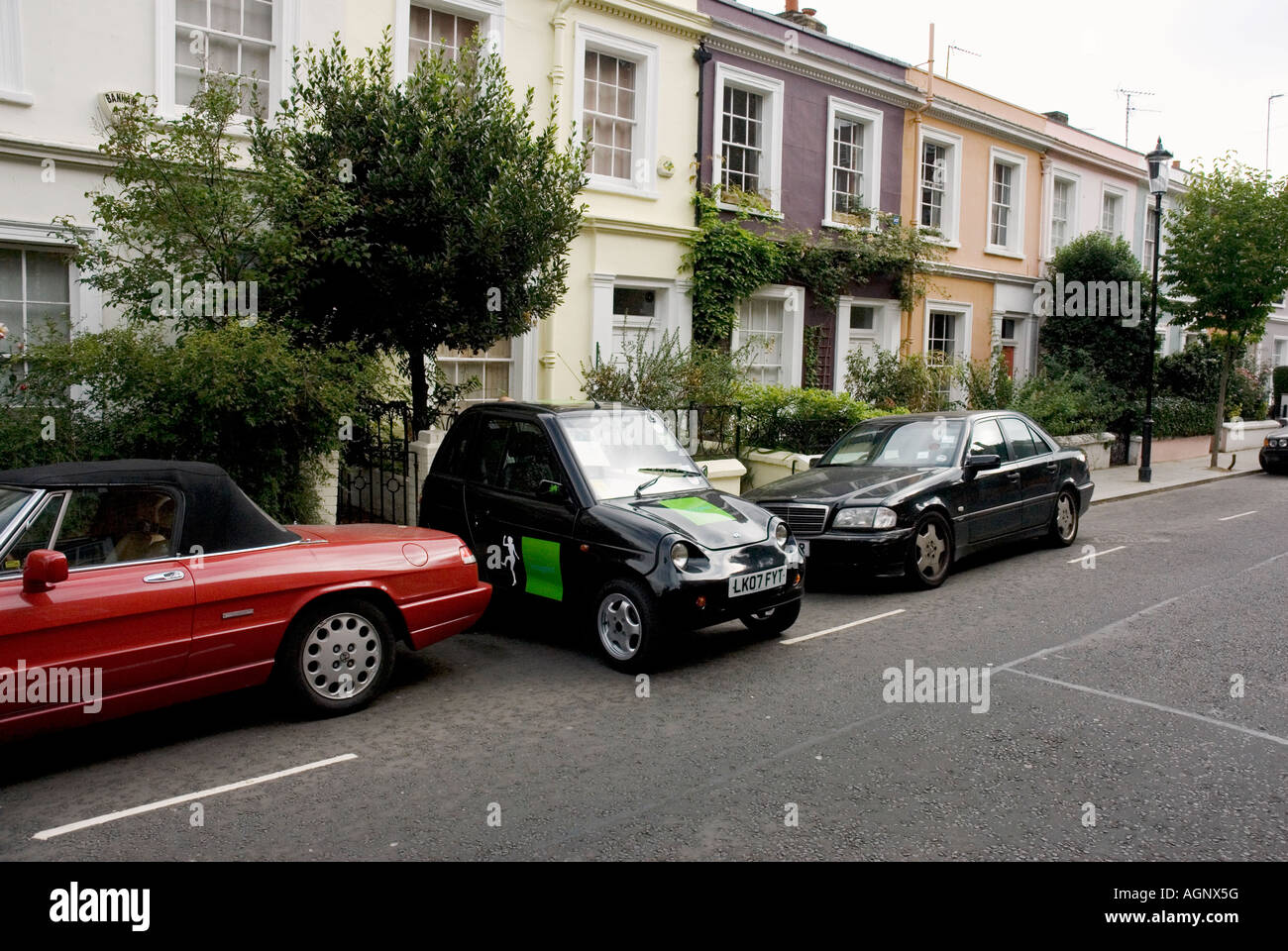 Electric car parking space road hires stock photography and images Alamy