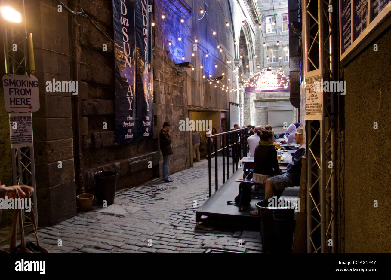 Entrance To The Underbelly Cowgate Edinburgh Fringe Festival Scotland Stock Photo Alamy