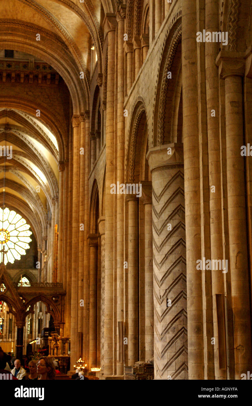 The Interior Durham Cathedral England United Kingdom Uk
