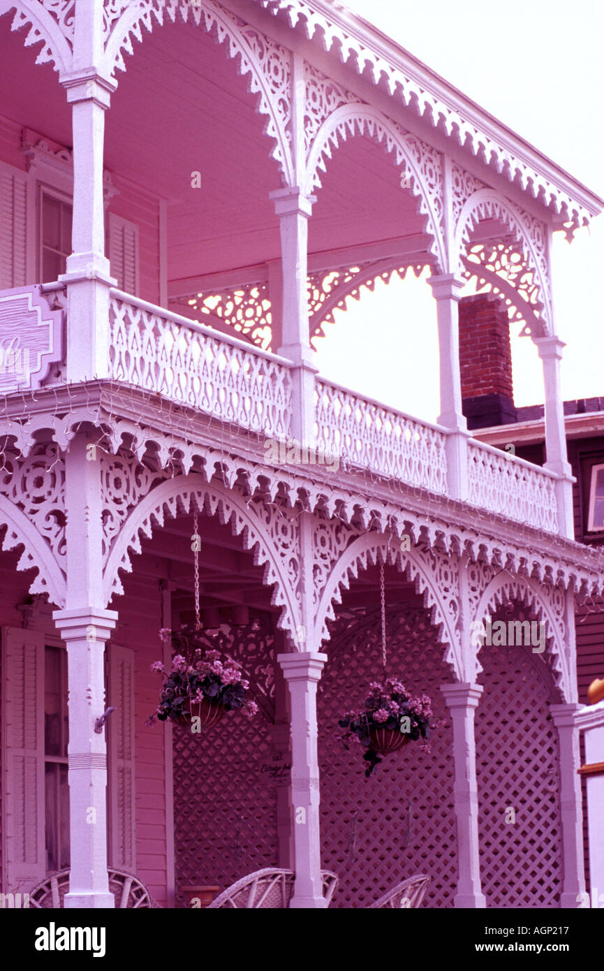 The Pink House in Cape May Stock Photo Alamy