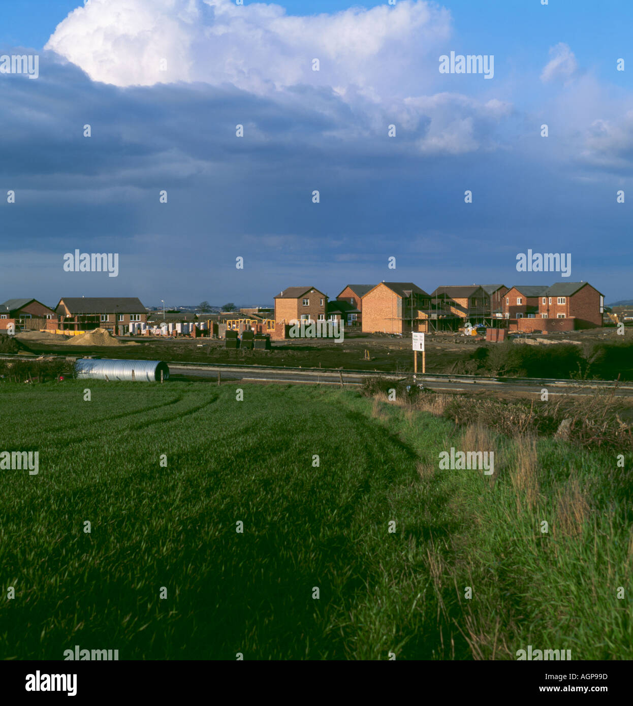 New housing being built on a green field site, ChesterleStreet