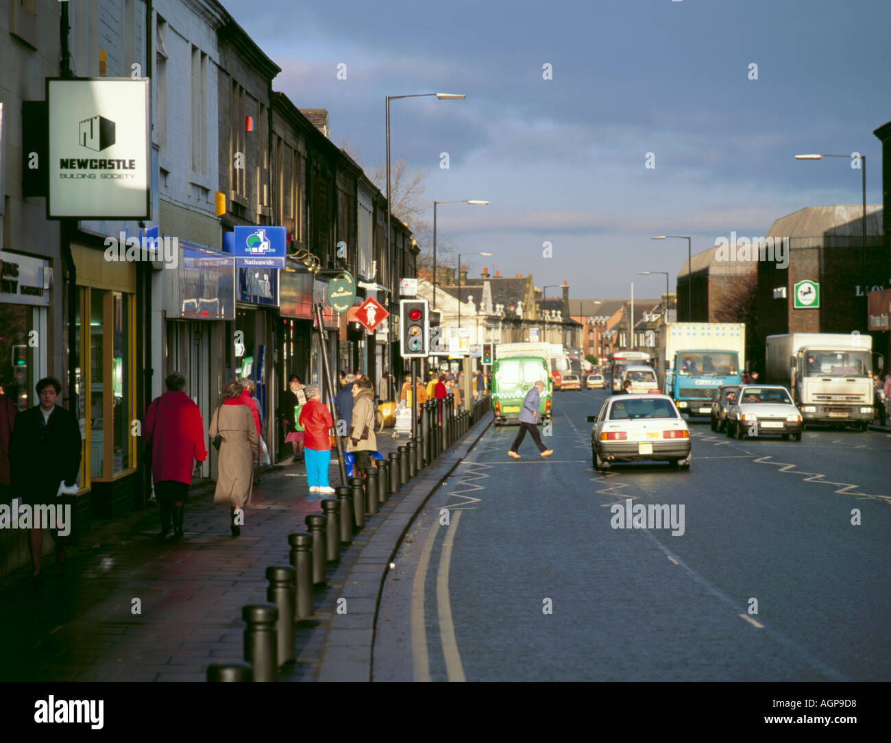 High Street scene; Gosforth High Street, Gosforth, Newcastle upon Tyne