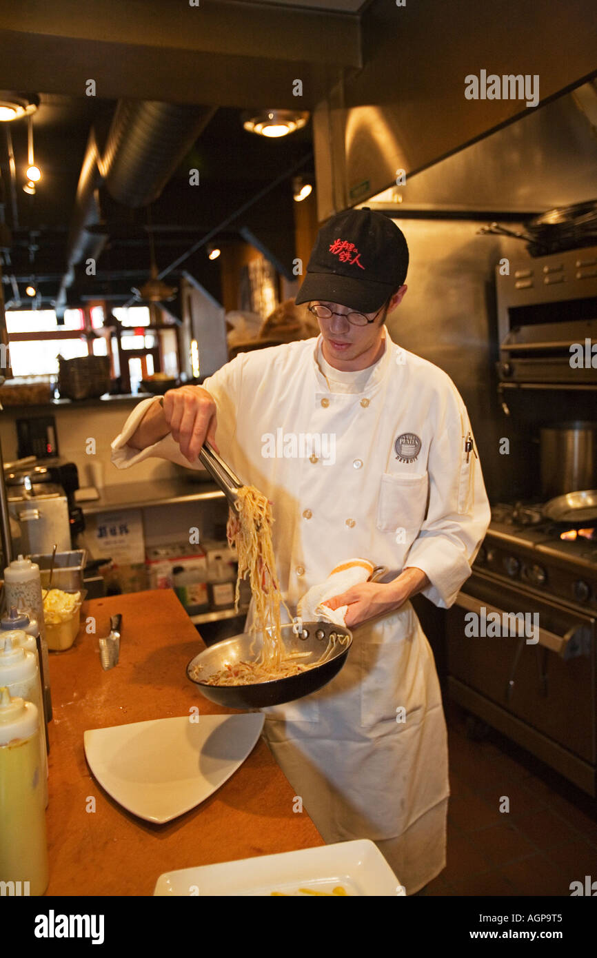 Detroit Michigan Kyle Williams sous chef at Small Plates restaurant Stock Photo Alamy